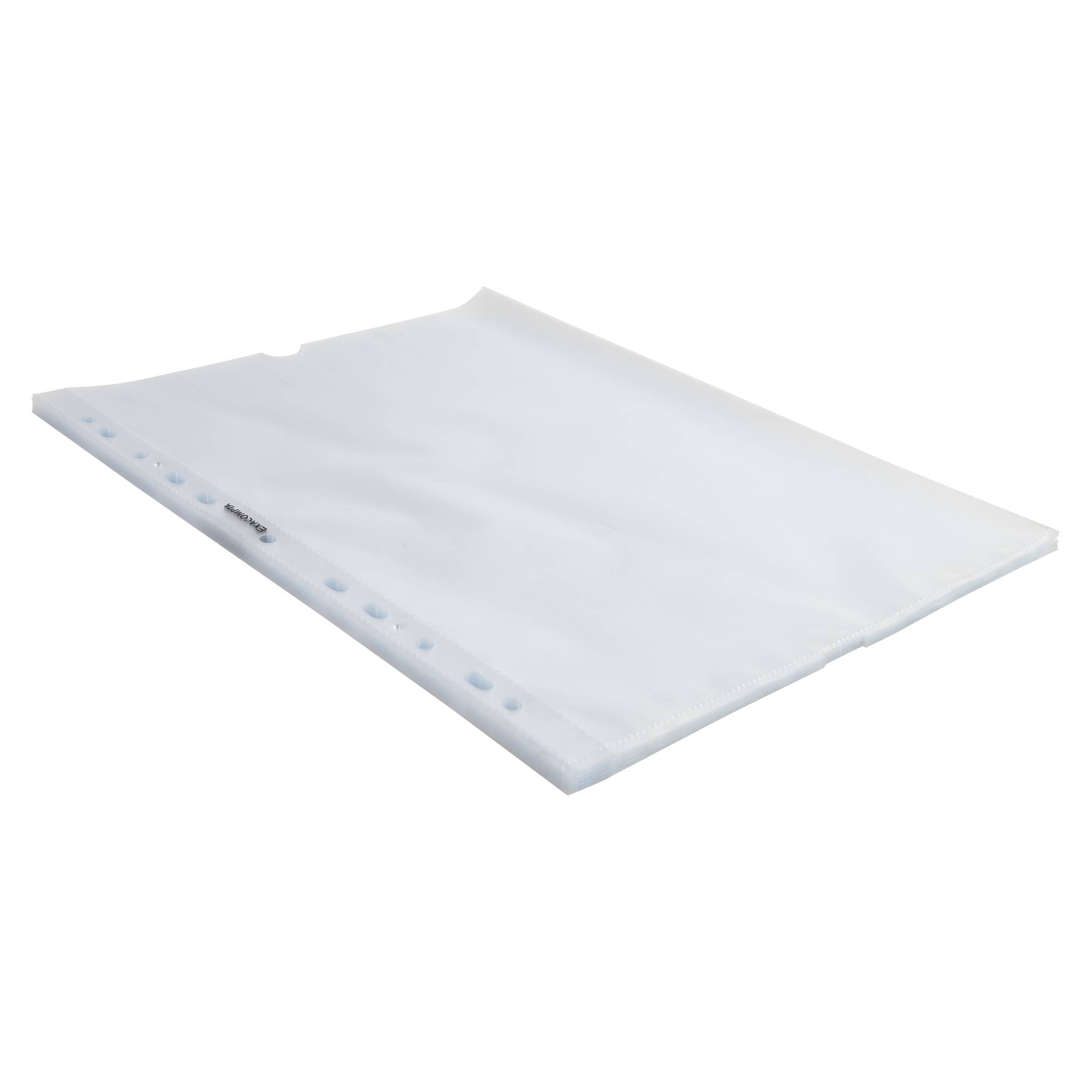 Exacompta 20x Prospekthüllenblock A4 50 glatten Hüllen Quick Doc Kristall 31048E