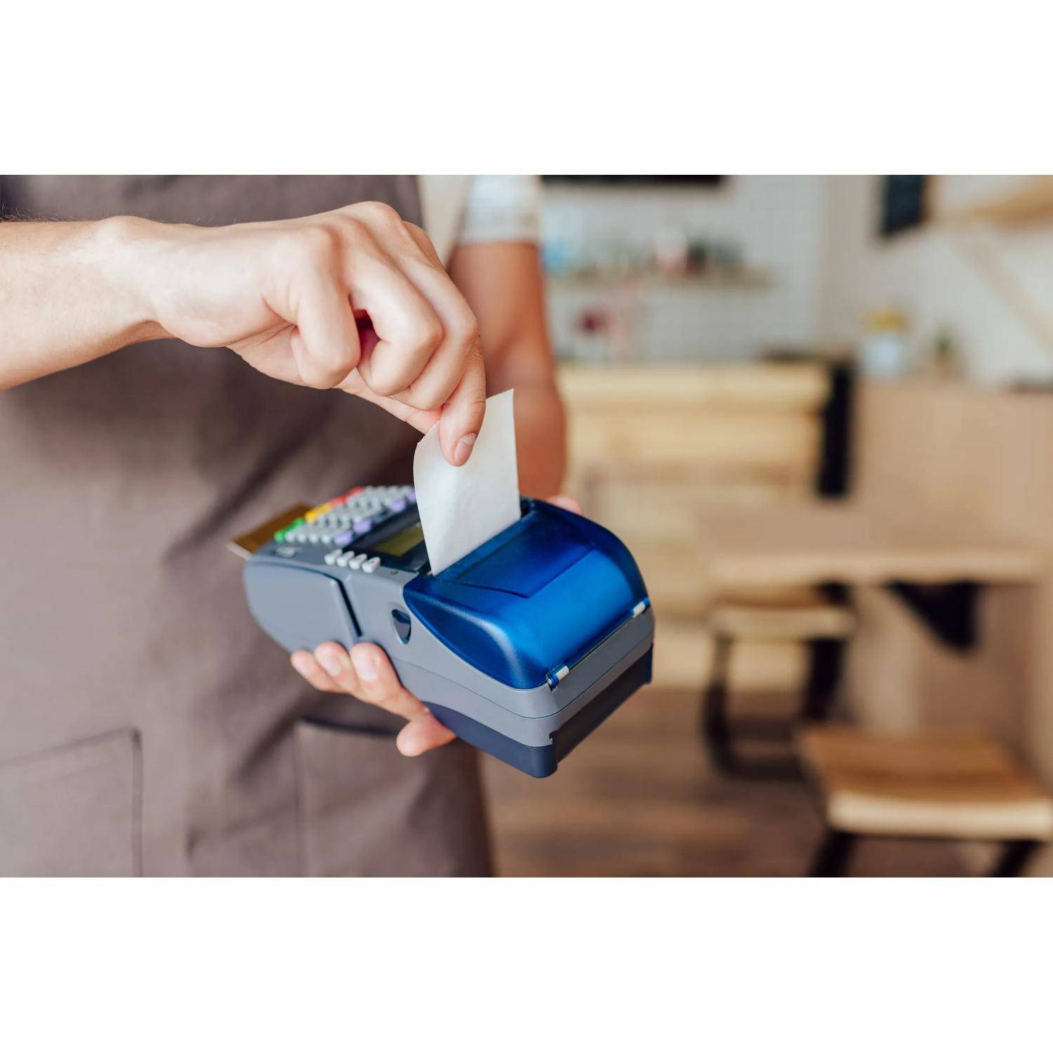 Exacompta 50x Thermorolle für EC 57x46mm 24m 1-lagig 55g/m2 Weiß 40905E