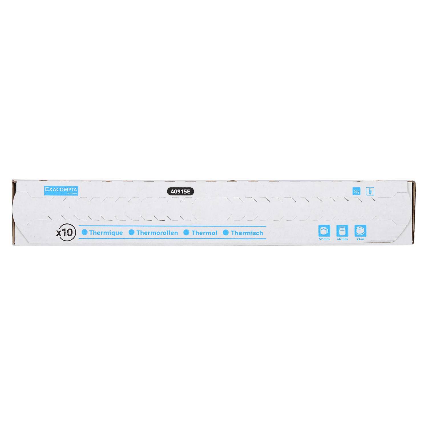Exacompta 30x Thermorolle 1-lagig 55g/m2 57x24mx12 - Weiß - 40915E
