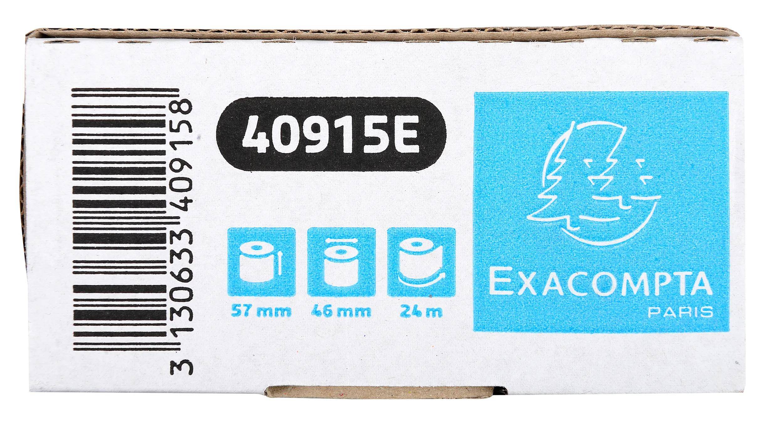 Exacompta 30x Thermorolle 1-lagig 55g/m2 57x24mx12 - Weiß - 40915E