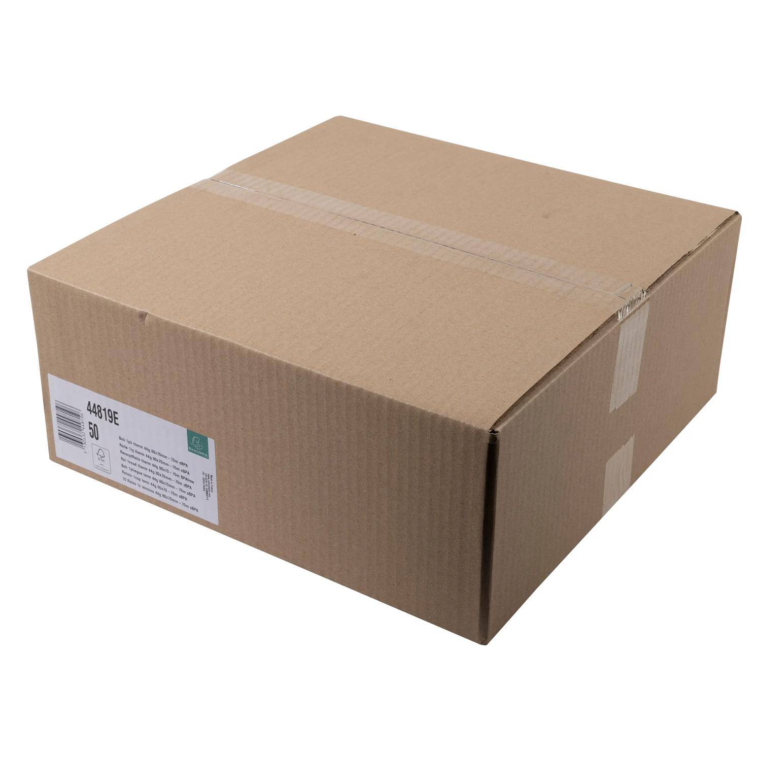 Exacompta 50x 1-lagige thermische Kassenrolle 80x68mm, 70m, 48g/m2, Weiß, 44819E