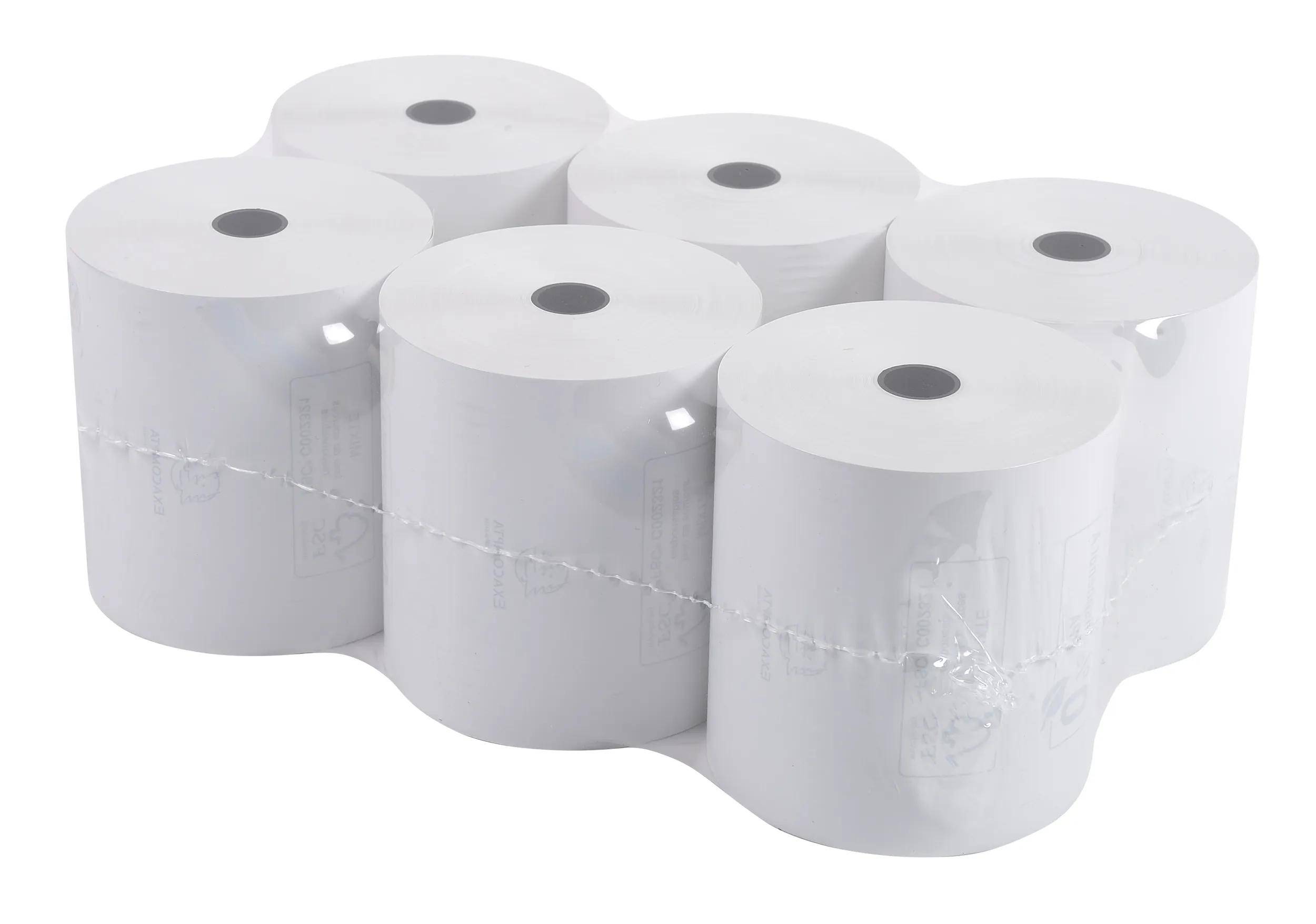 Exacompta 48x 1-lagige thermische Kassenrolle 48g 80x70 mm L: 72 mm Weiß 43821E