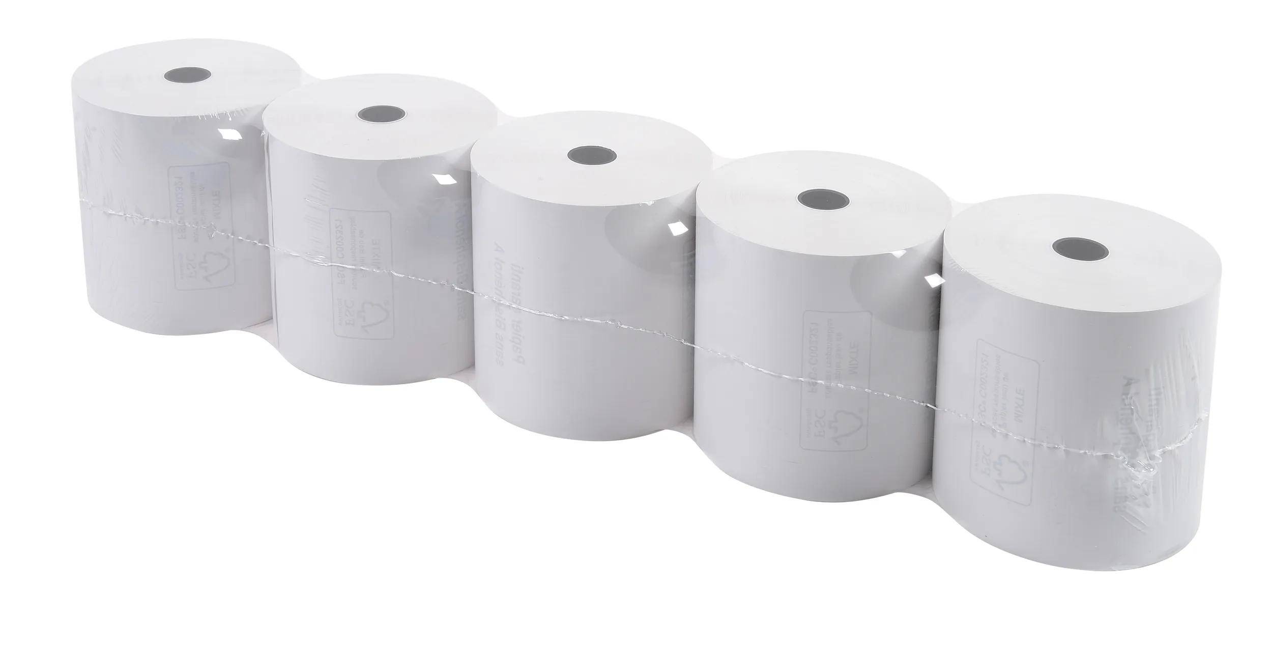 Exacompta 30x 1-lagige thermische Kassenrolle 48g 80x72mm 76m Weiß 43817E