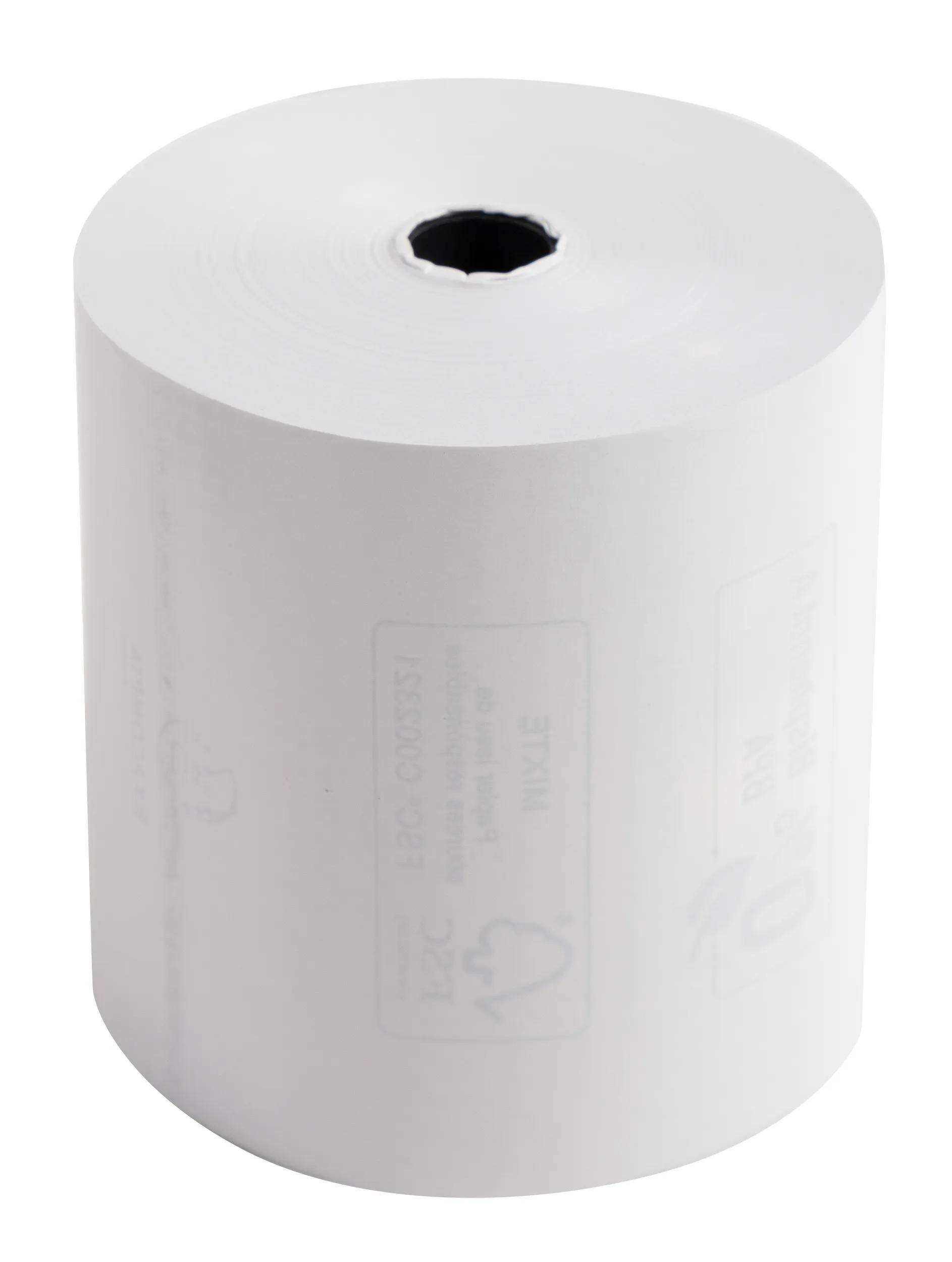 Exacompta 30x Rolle 1-lagig thermisch Kasse 55g Br: 80mm L: 76m Weiß 43816E
