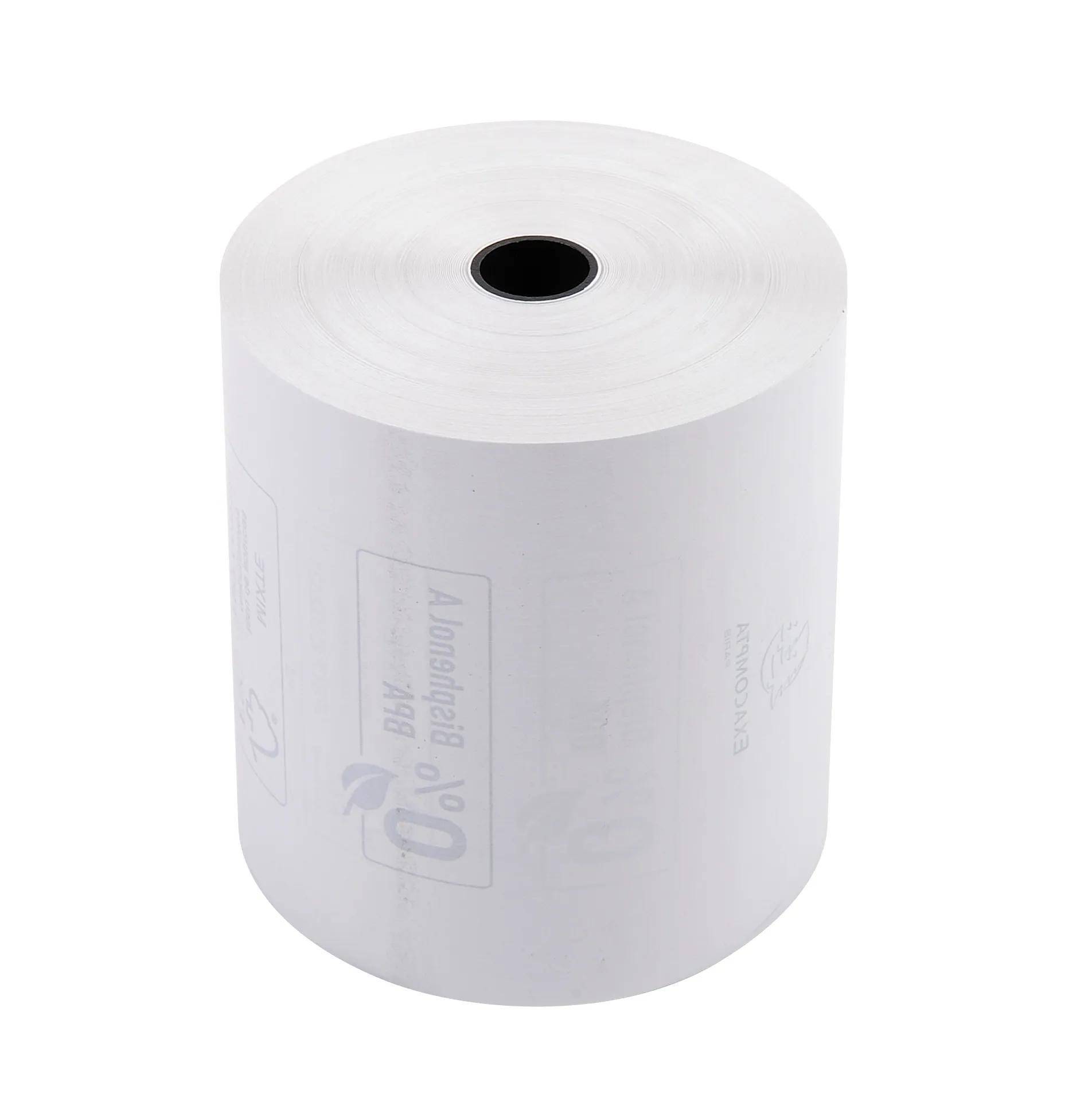 Exacompta 30x Rolle 1-lagig thermisch Kasse 48g B: 80mm L: 90m Weiß 43809E