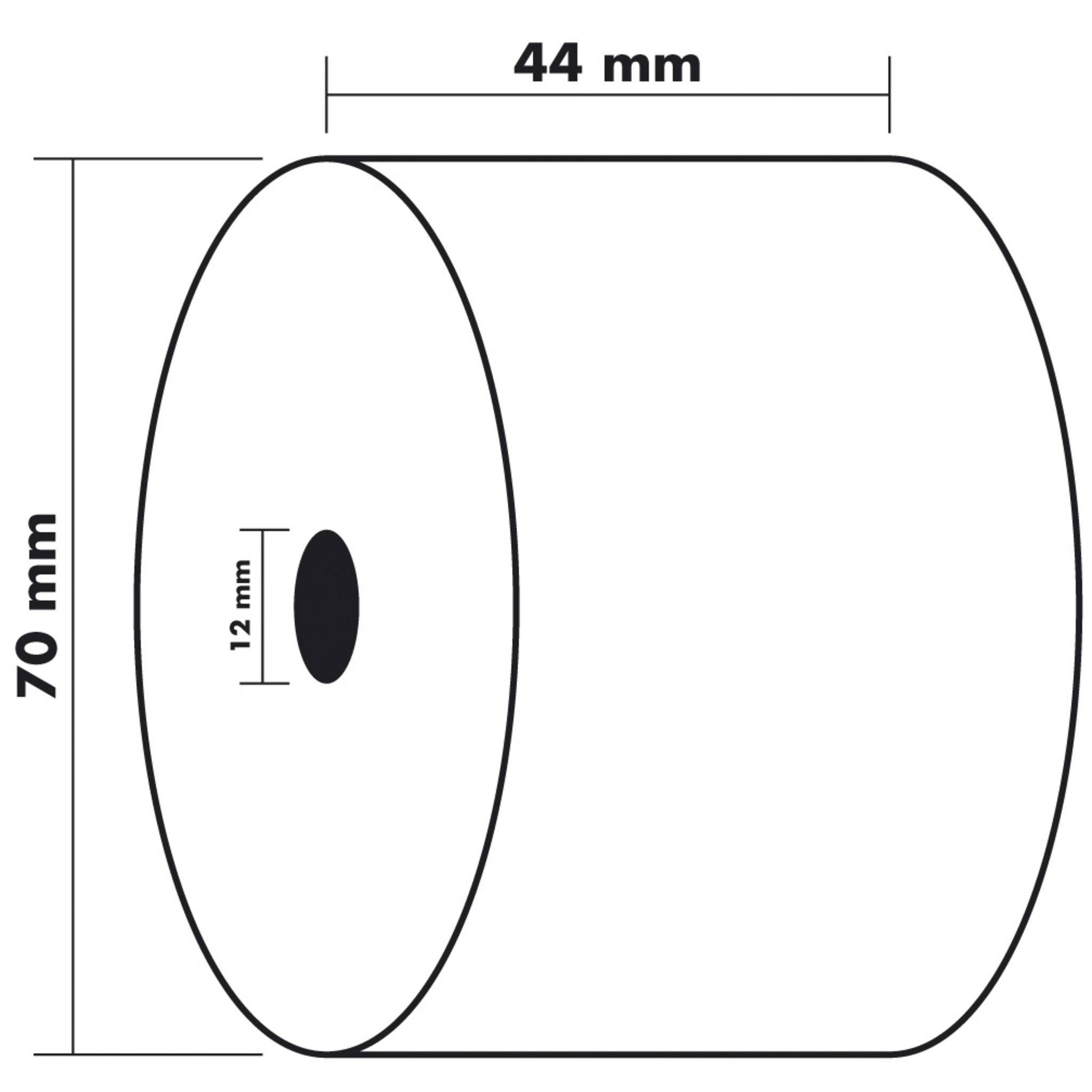 Exacompta 50x Thermorolle 1-lagig 55g/m2 44x60mx12 - Weiß - 42150E