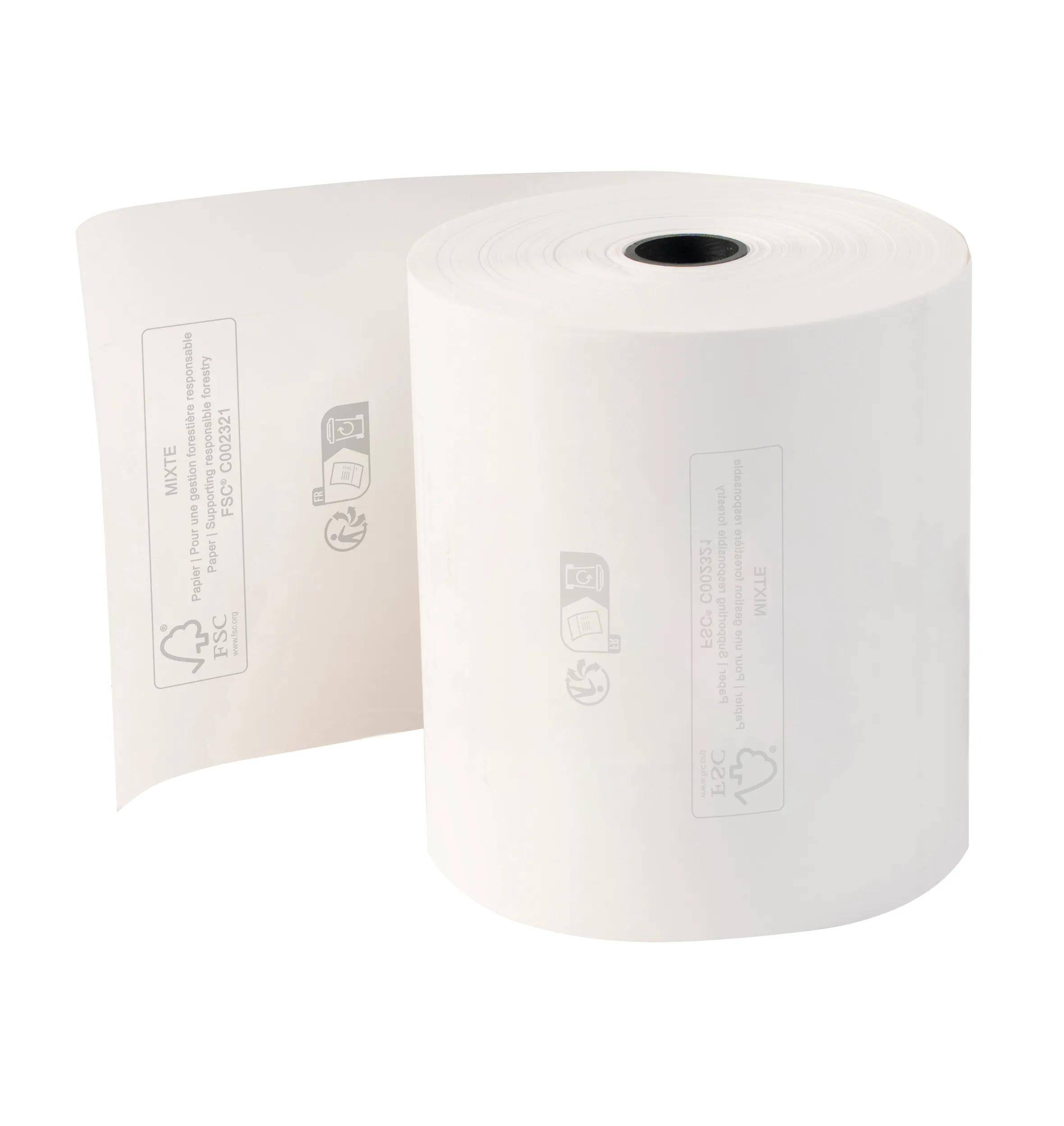 Exacompta 30x 1-lagige thermische Kassenrolle 48g 80x72mm Länge 76m Weiß 43818E