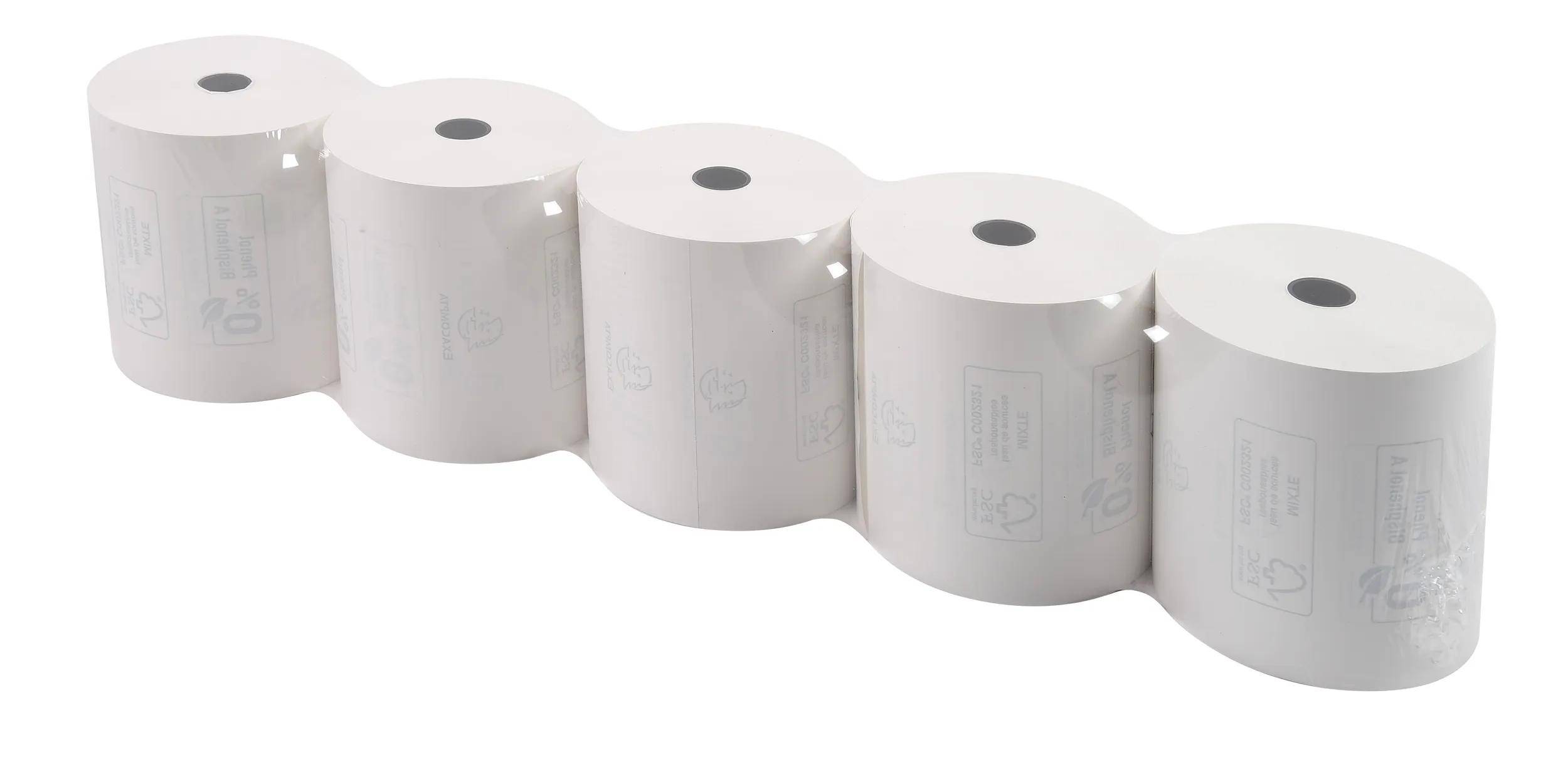 Exacompta 30x 1-lagige thermische Kassenrolle 48g 80x72mm Länge 76m Weiß 43818E