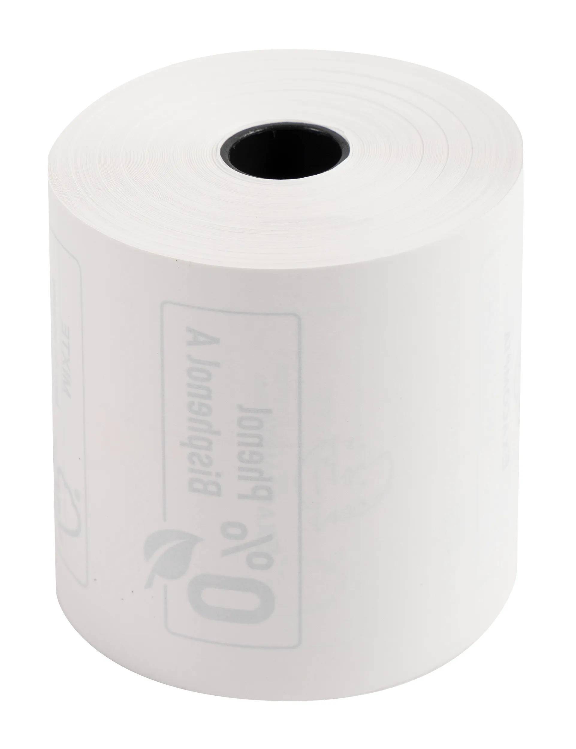 Exacompta 60x Thermorolle für Kassen EC 57x60mm 1-lagig 55g/m2 Weiß 43347E