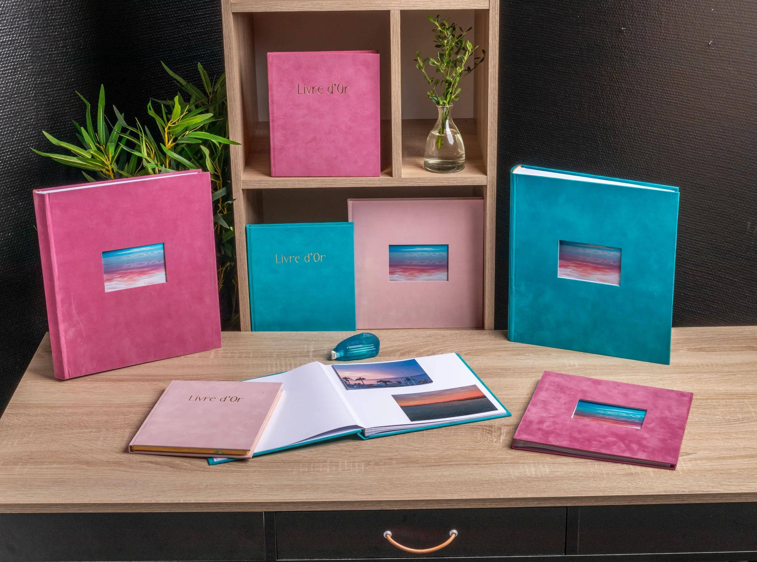 Exacompta Gästebuch, 140 Seiten, Goldschnitt, Skandi - Nude - 388E