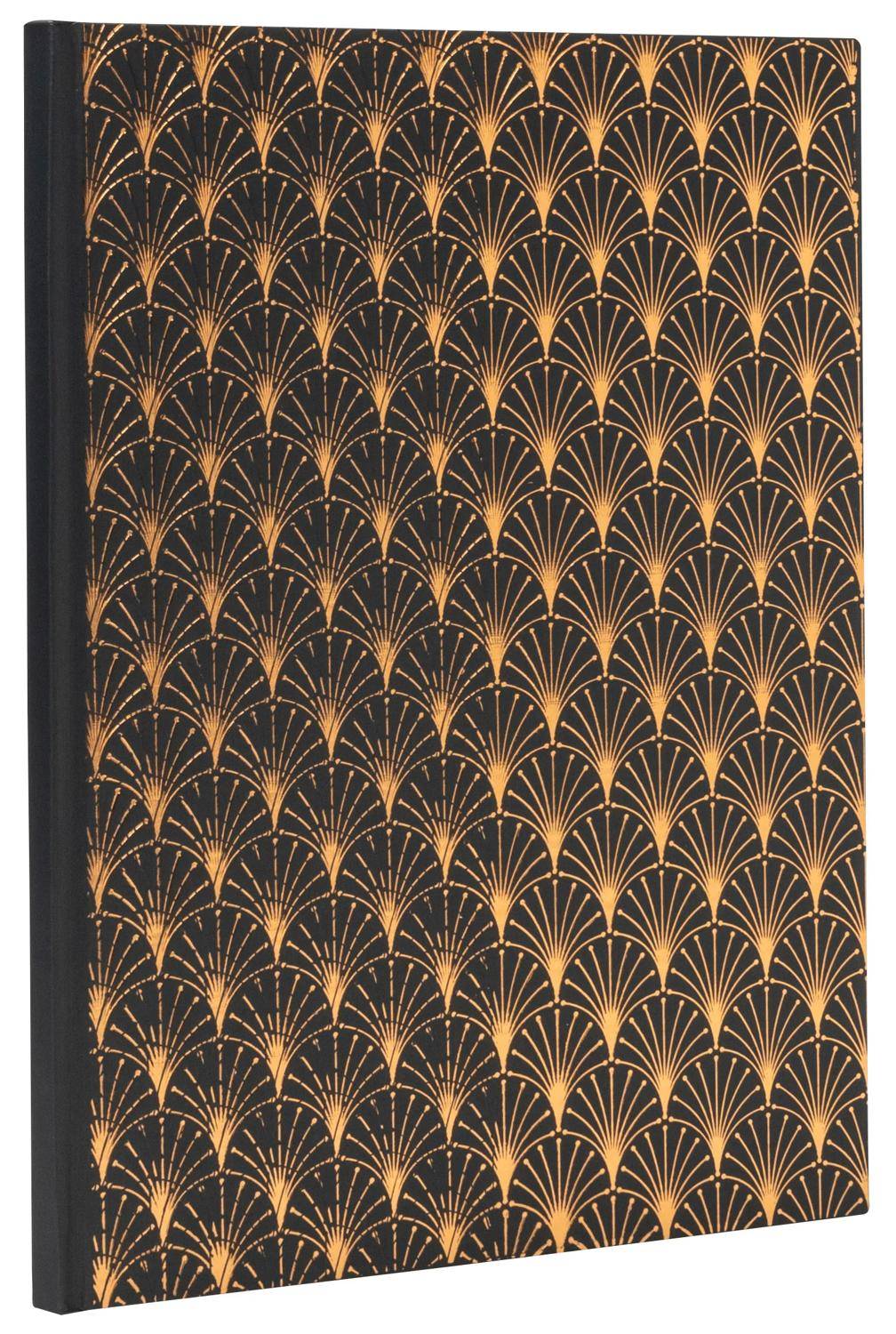 Exacompta Gästebuch, 100 Seiten, Goldschnitt, Néo Déco - Schwarz - 47985E