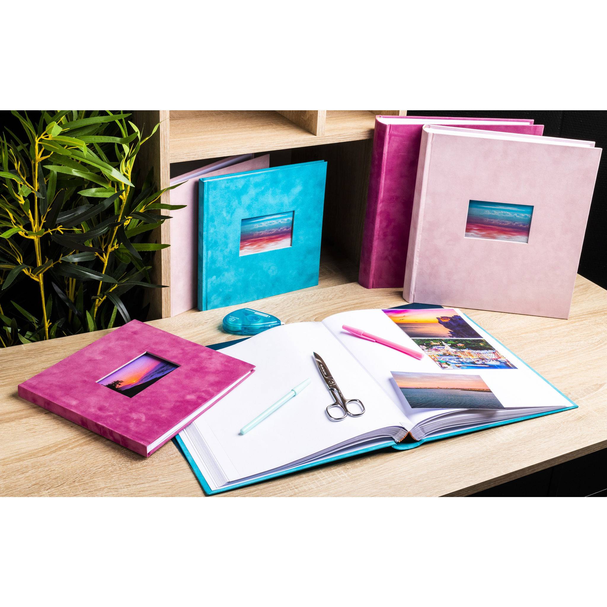 Exacompta Fotoalbum, 60 weiße Seiten, Skandi - Nude - 16177E