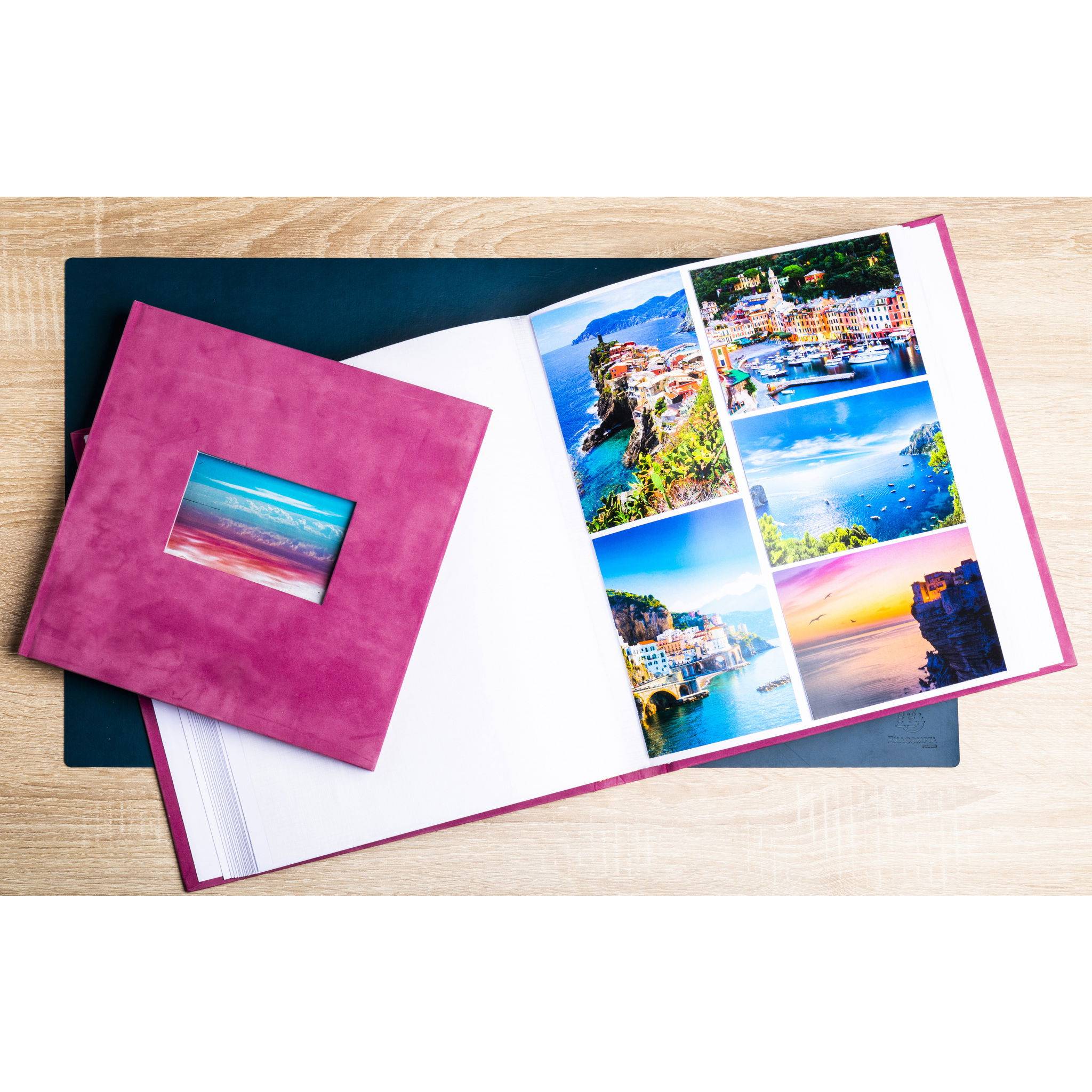 Exacompta Fotoalbum, 60 weiße Seiten, Skandi - Altrosa - 16179E