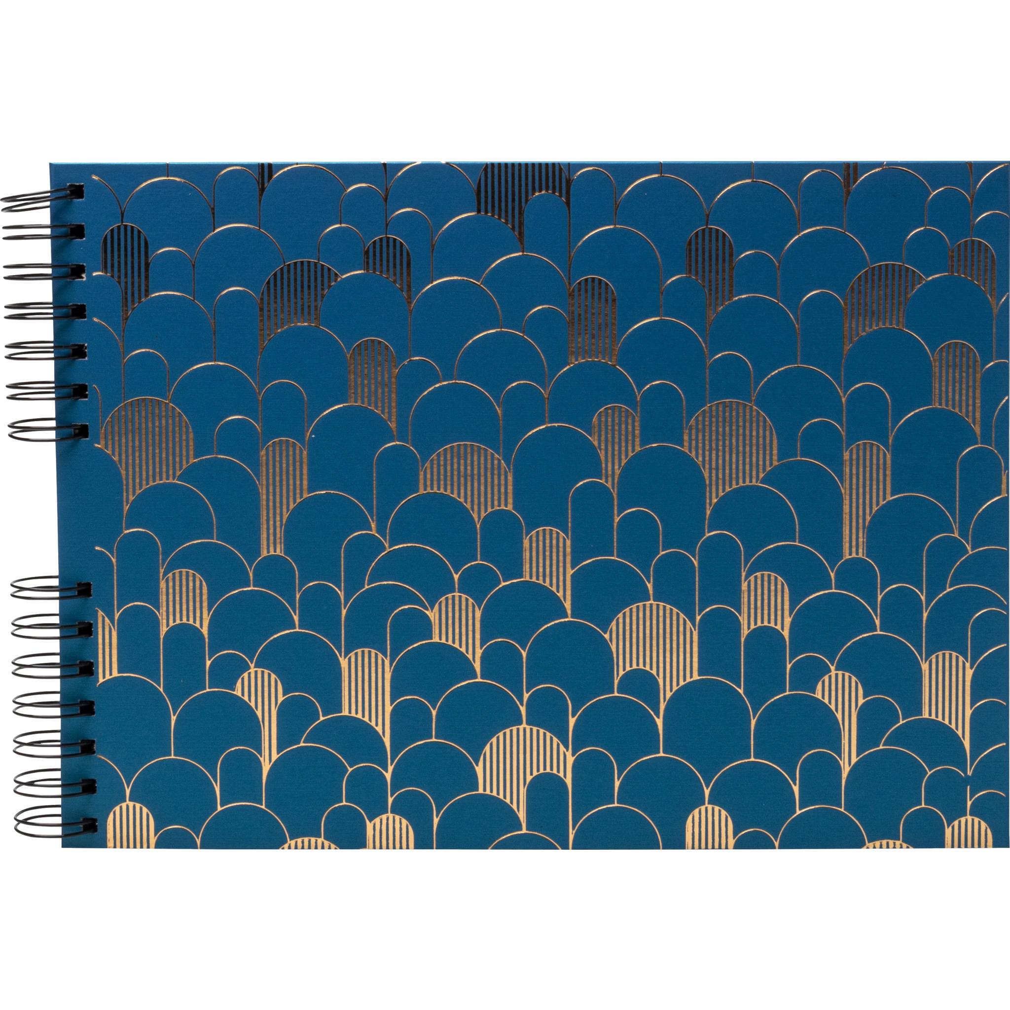 Exacompta Fotoalbum Spiralbindung 50 schwarze Seiten Bleu16296E