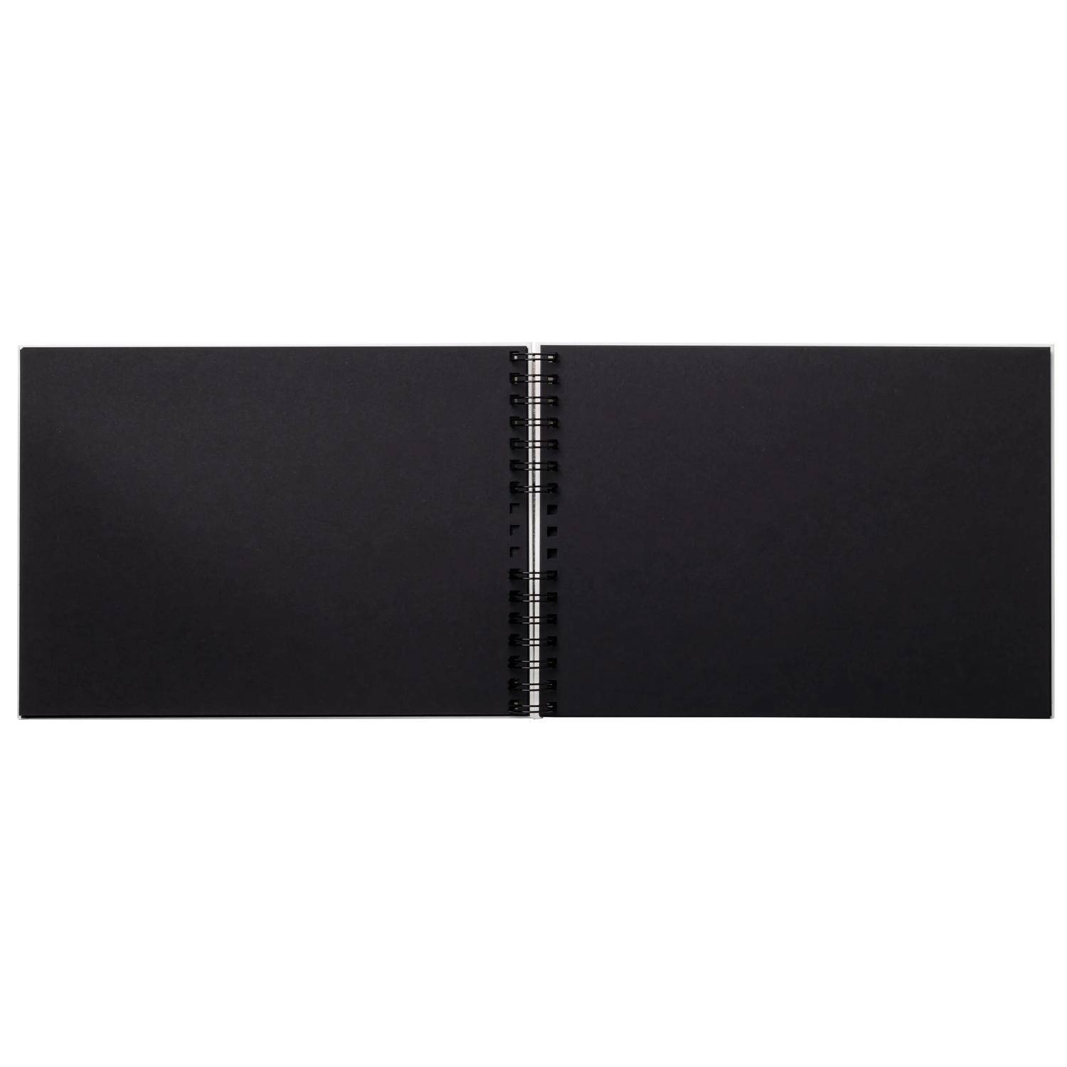 Exacompta Fotoalbum + Spiralbindung, 50 schwarze Seiten, Néo Déco, Weiß, 16297E