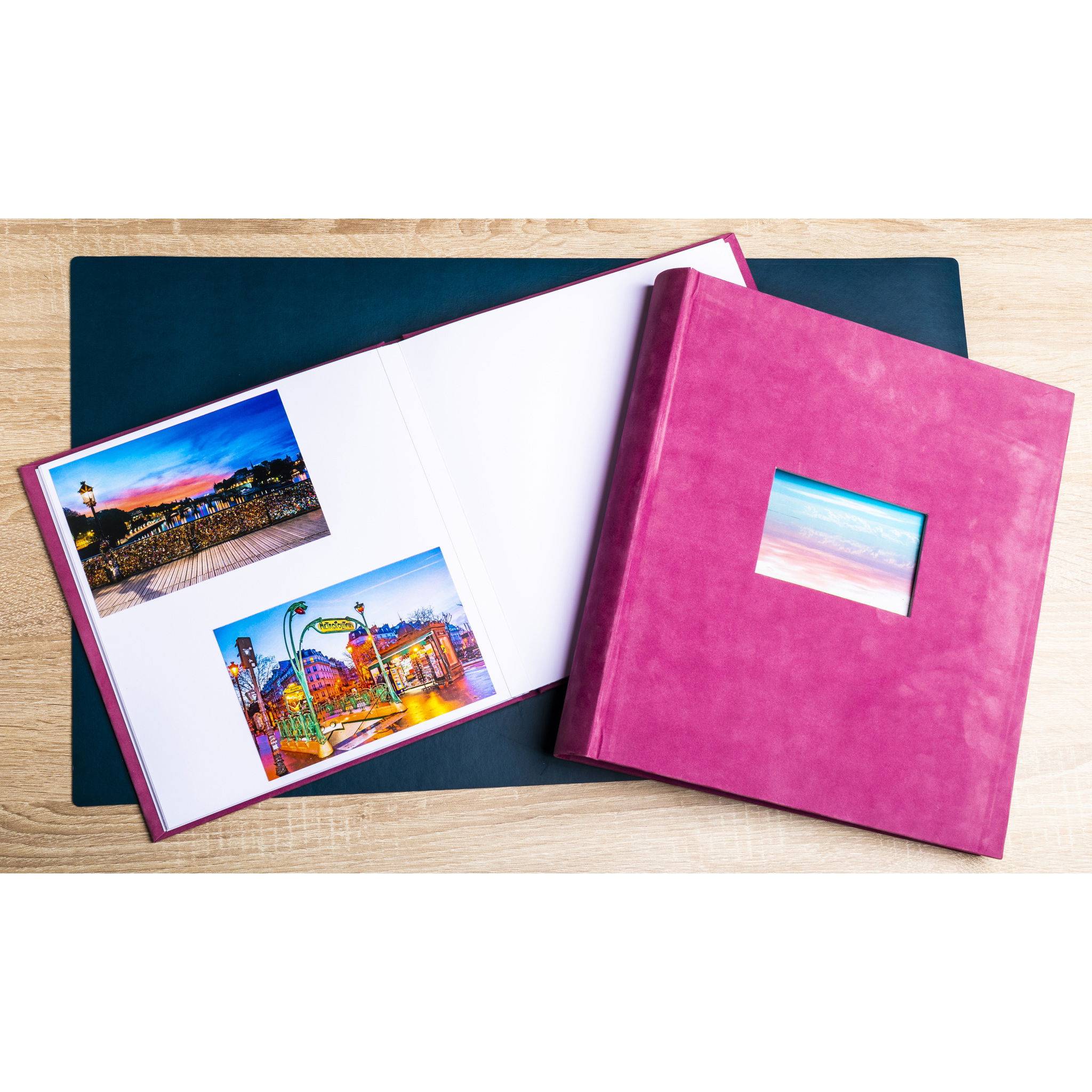 Exacompta Fotoalbum, 30 weiße Seiten, Skandi - Altrosa - 16359E