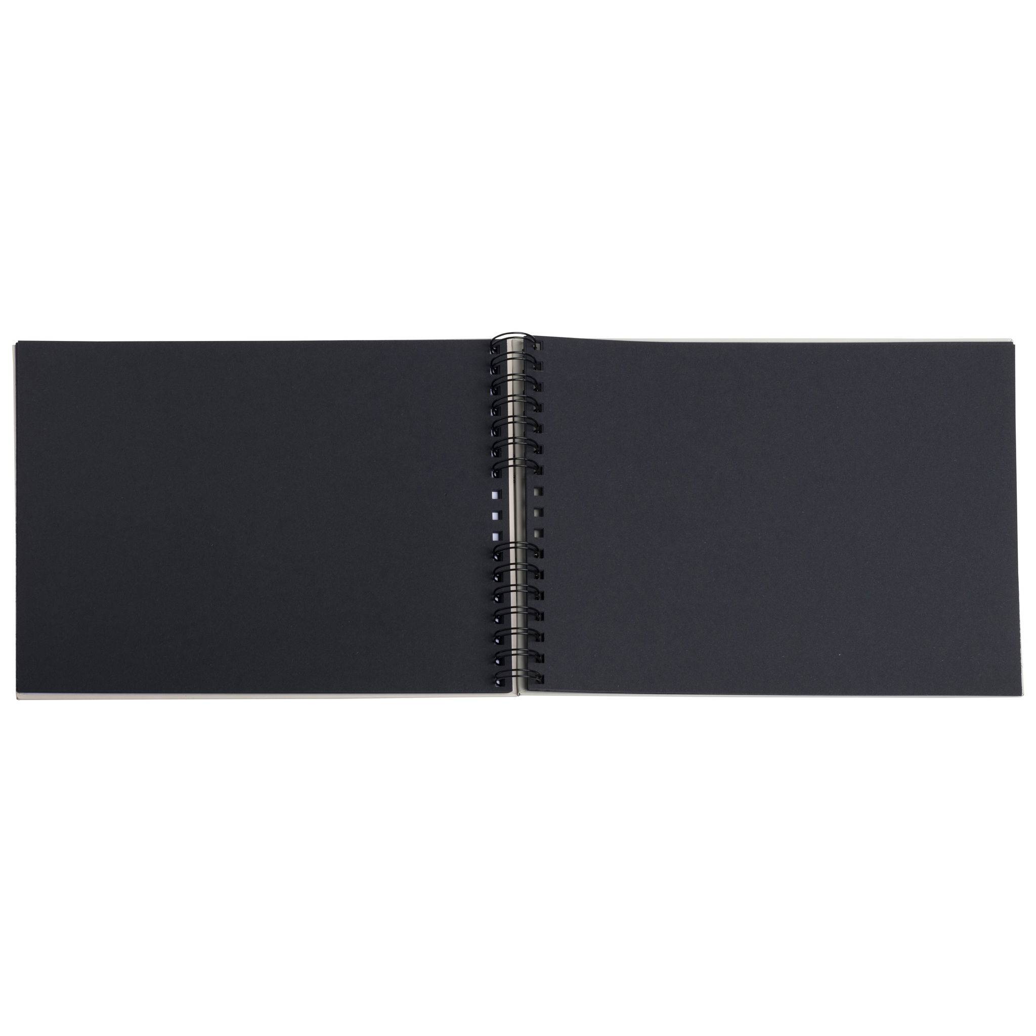 Exacompta Fotoalbum + Spiralbindung, 50 schwarze Seiten, Polaroid, Rosa, 16825E