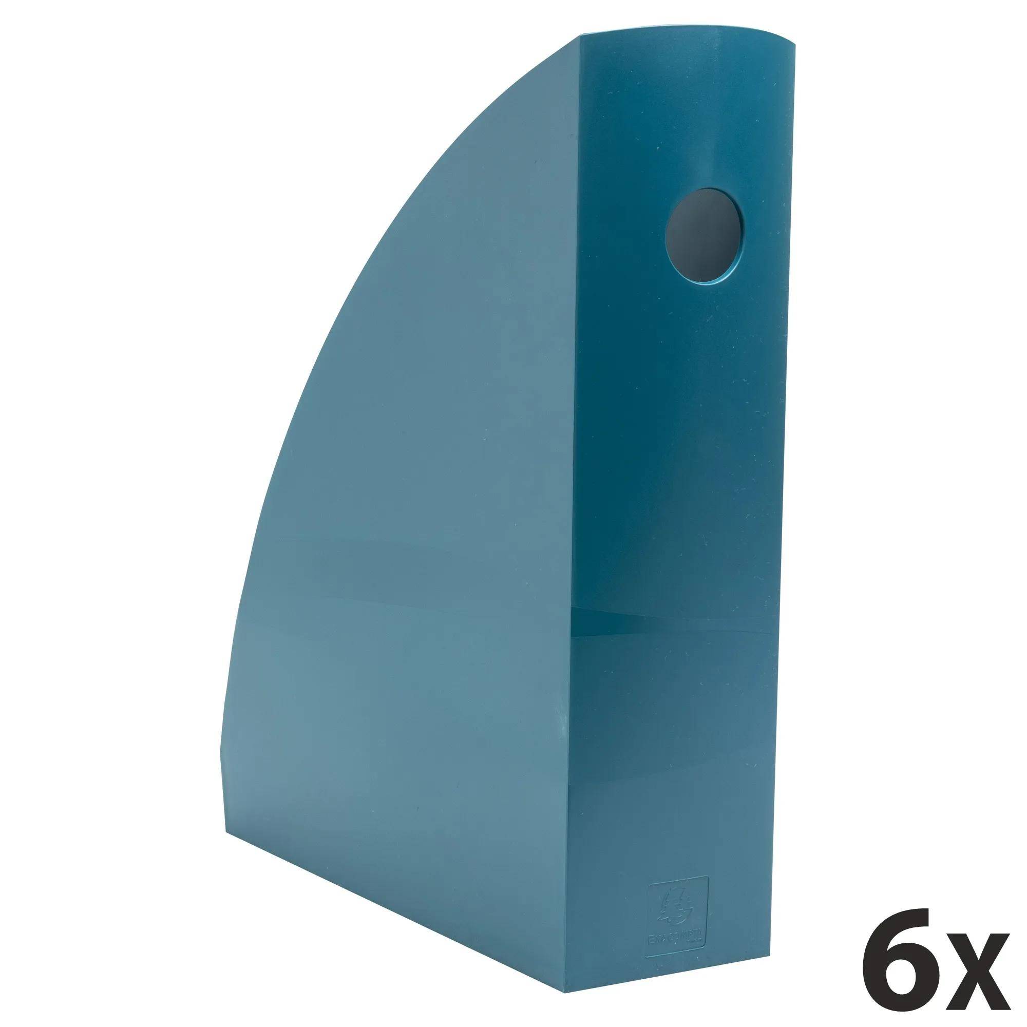 Exacompta 6x Mag Cube, Stehsammler, Neo Deco - Bleu canard - 18228D
