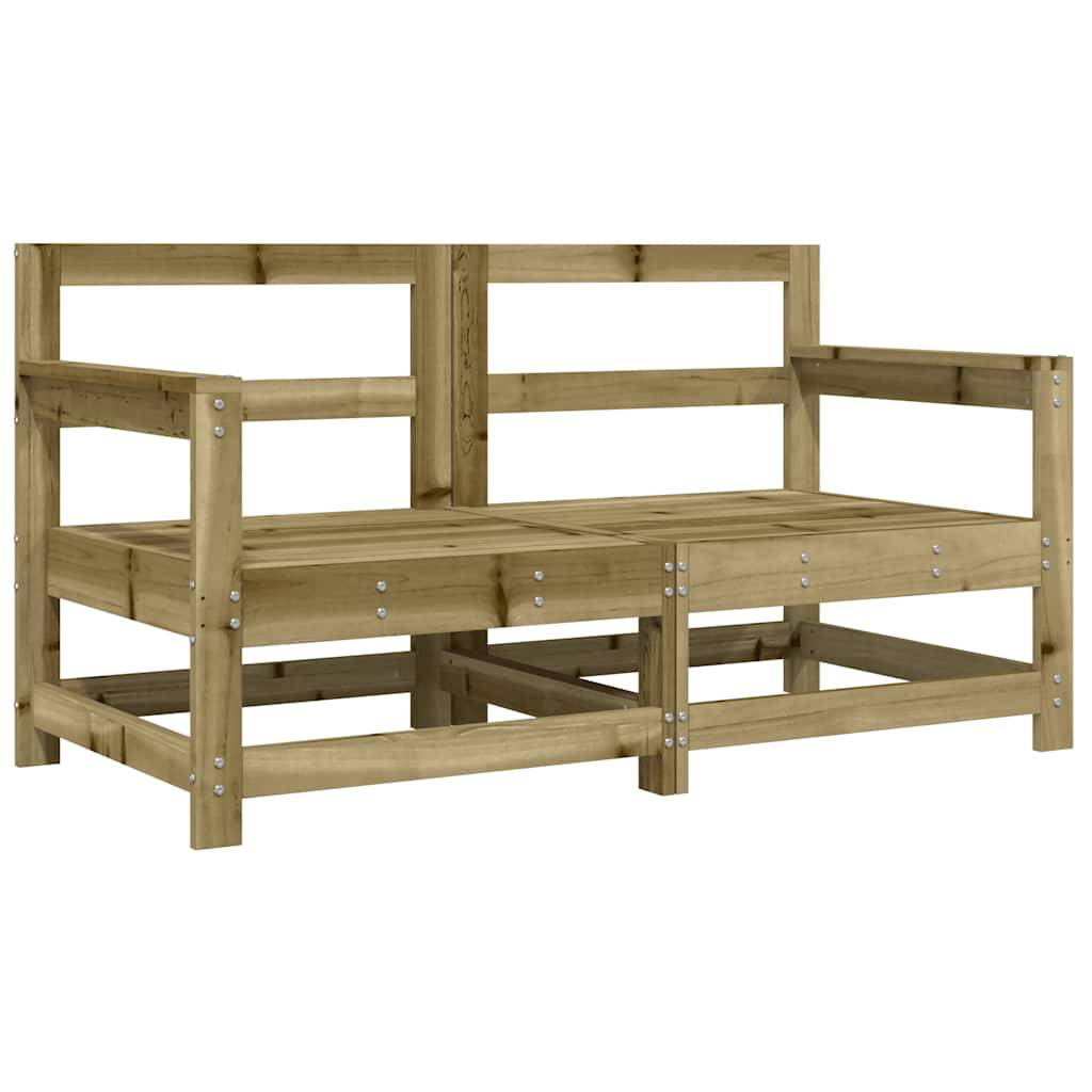 vidaXL Gartenstühle mit Kissen 2 Stk. Kiefernholz Imprägniert