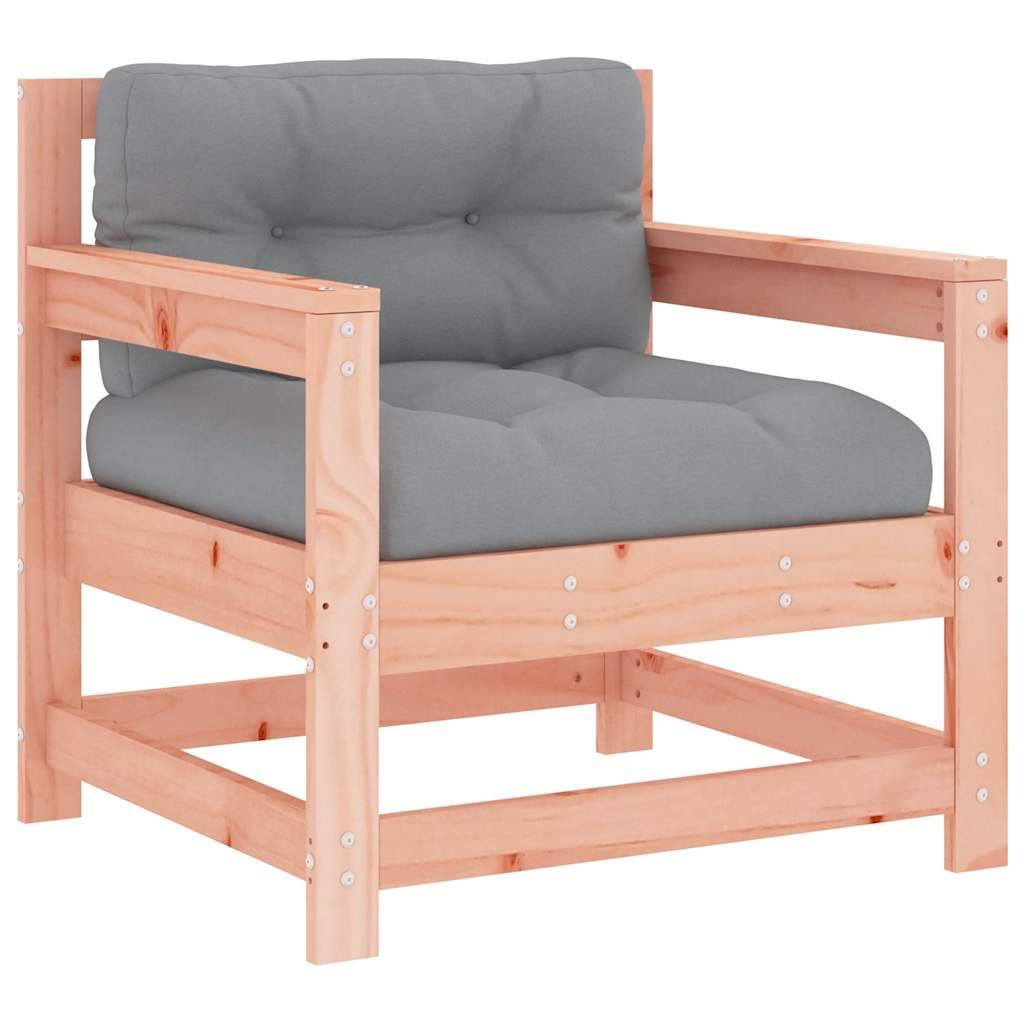 vidaXL Gartenstühle mit Kissen 2 Stk. Massivholz Douglasie
