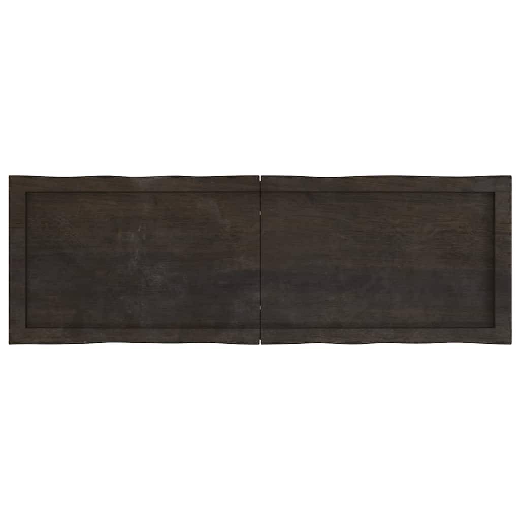 vidaXL Tischplatte 120x40x(2-6) cm Massivholz Behandelt Baumkante