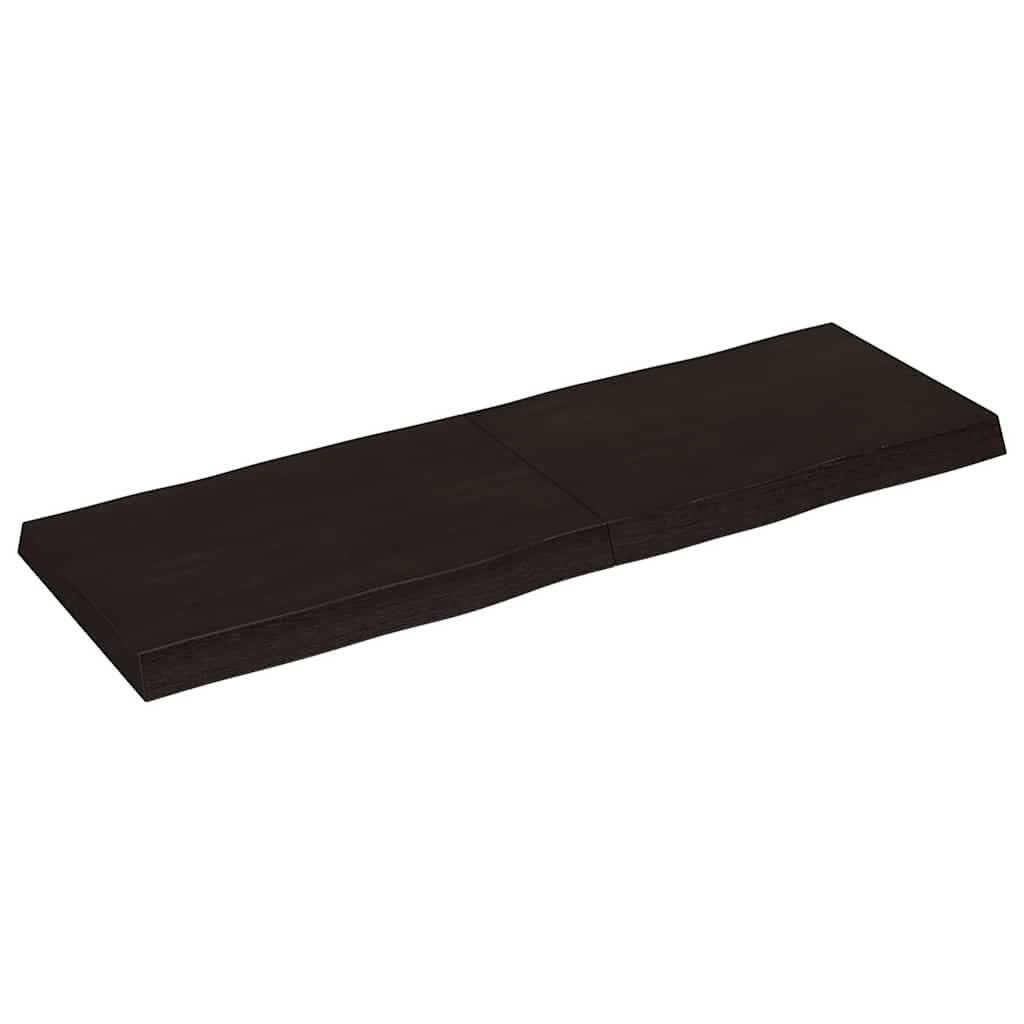 vidaXL Tischplatte 120x40x(2-6) cm Massivholz Behandelt Baumkante
