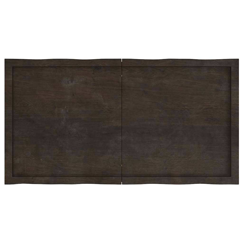 vidaXL Tischplatte 120x60x(2-4) cm Massivholz Behandelt Baumkante