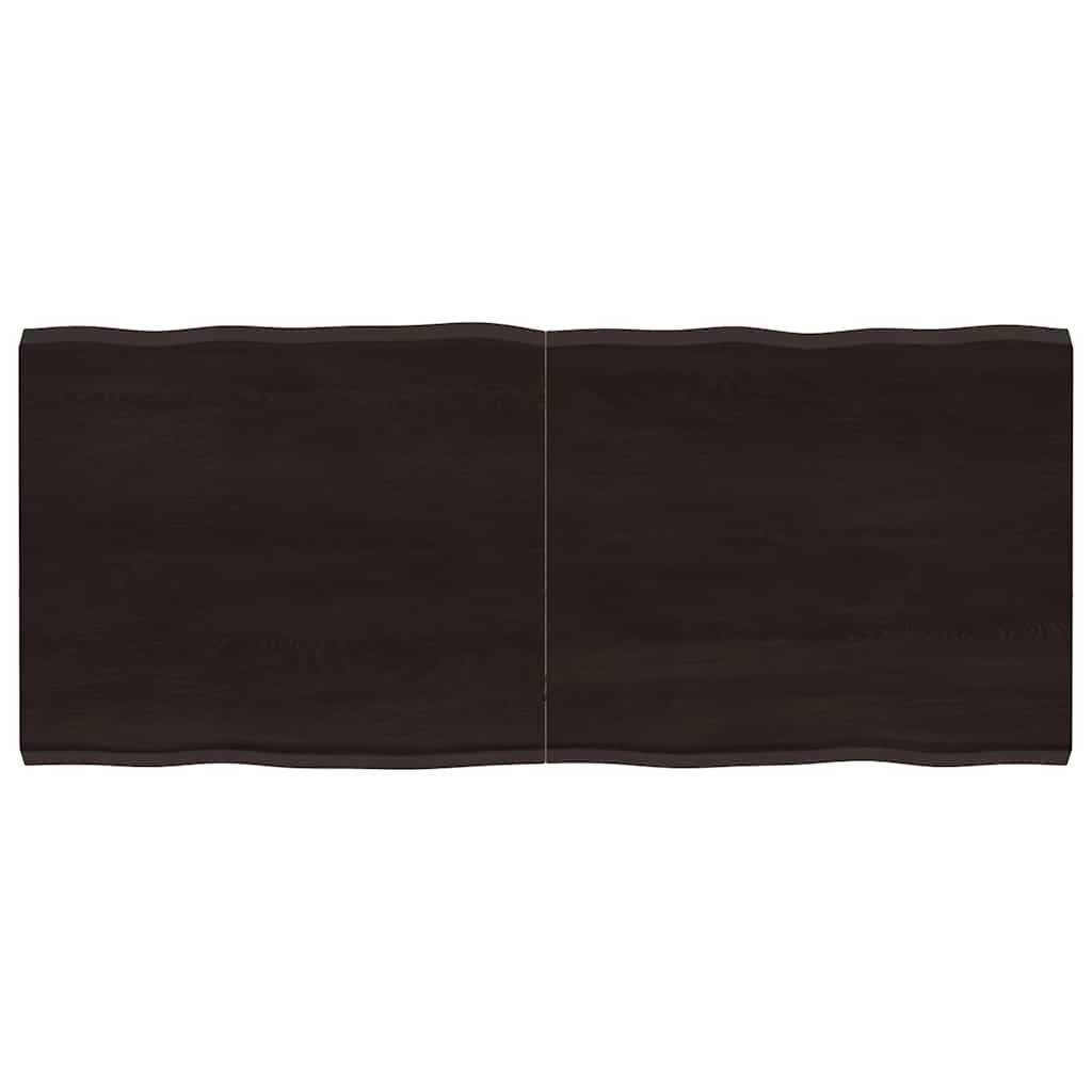 vidaXL Tischplatte 140x60x(2-4) cm Massivholz Behandelt Baumkante