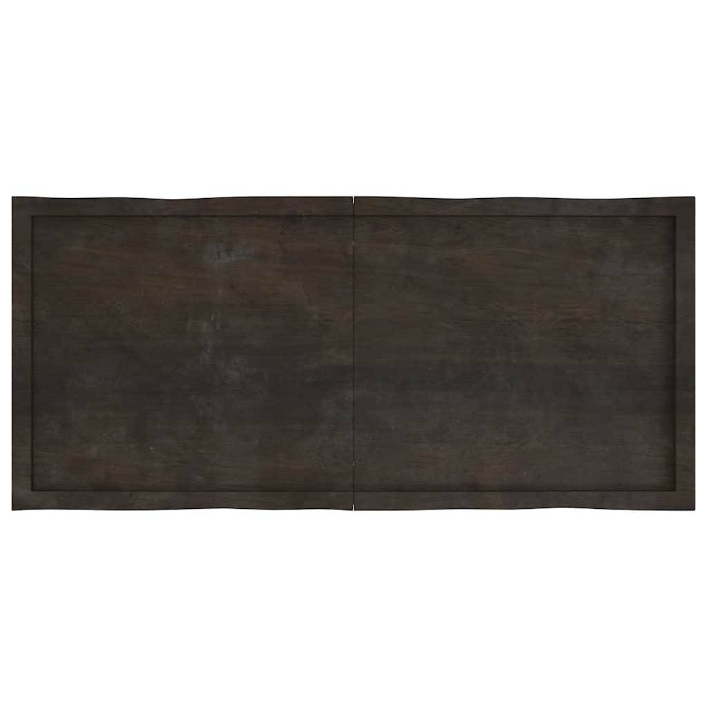 vidaXL Tischplatte 140x60x(2-4) cm Massivholz Behandelt Baumkante