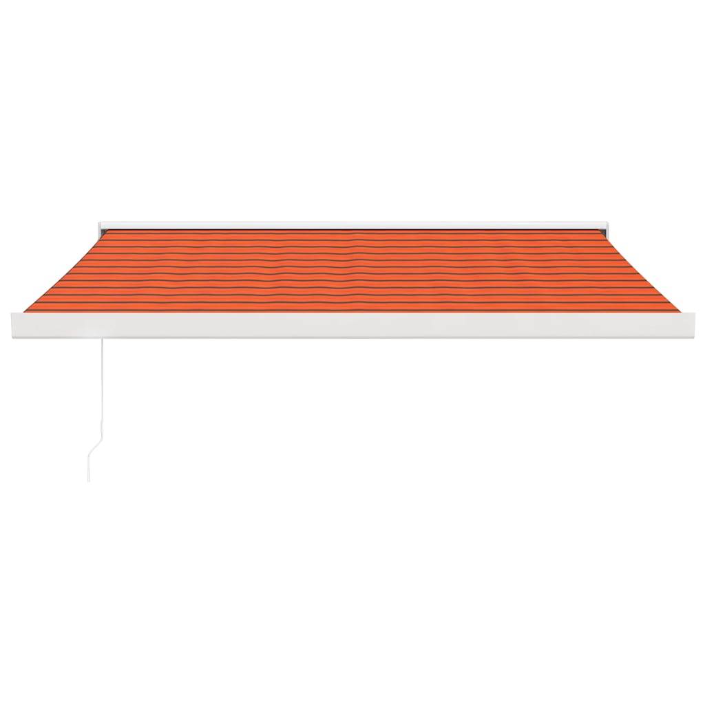 vidaXL Markise Einziehbar Orange und Braun 3x2,5 m Stoff und Aluminium