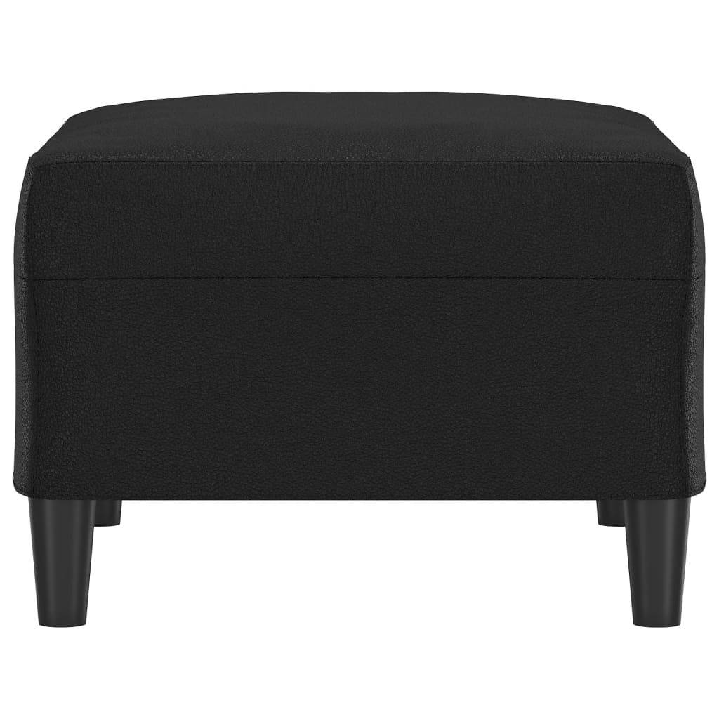 vidaXL Fußhocker Schwarz 70x55x41 cm Kunstleder