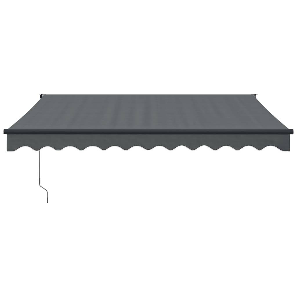 vidaXL Markise Einziehbar Anthrazit 3x2,5 m Stoff und Aluminium