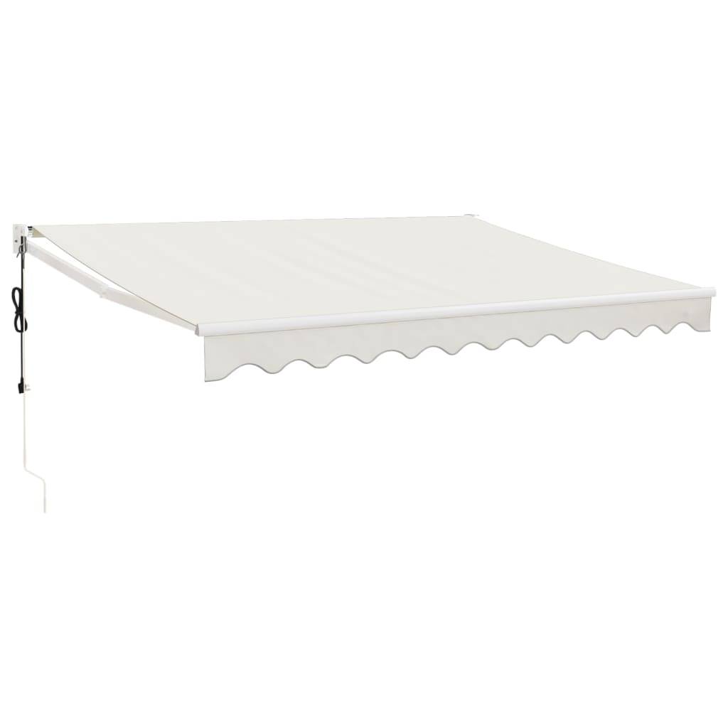 vidaXL Elektrische Markise mit Kurbel Creme 3x2,5 m