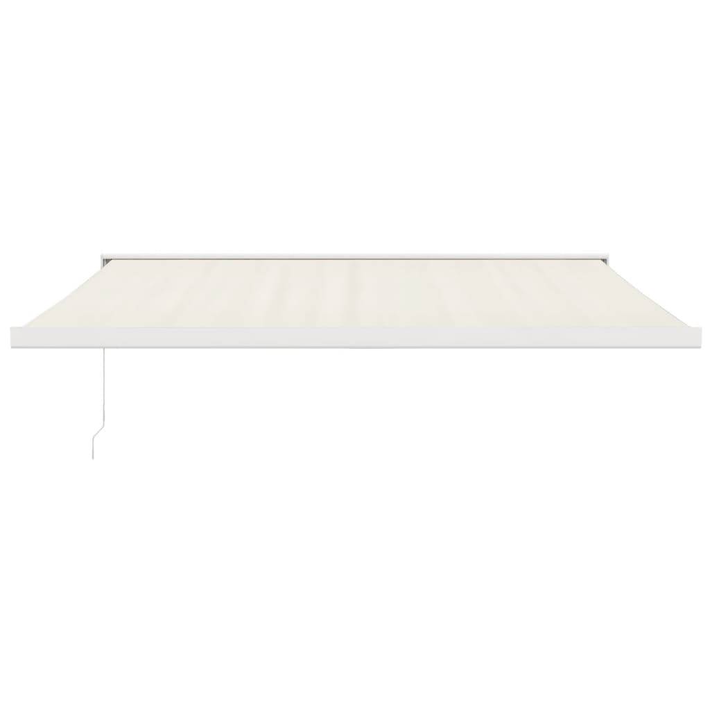 vidaXL Markise Einziehbar Creme 4x3 m Stoff und Aluminium