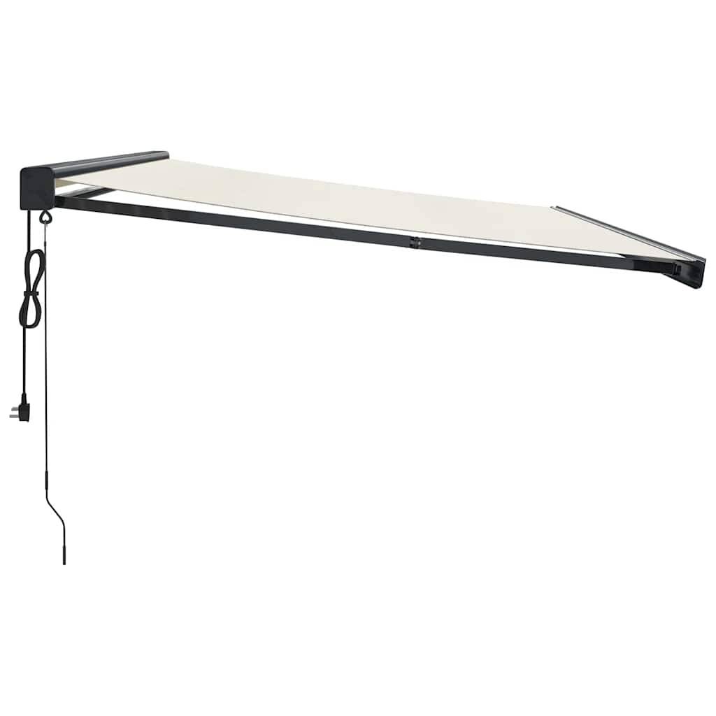 vidaXL Markise Einziehbar Creme 4,5x3 m Stoff und Aluminium