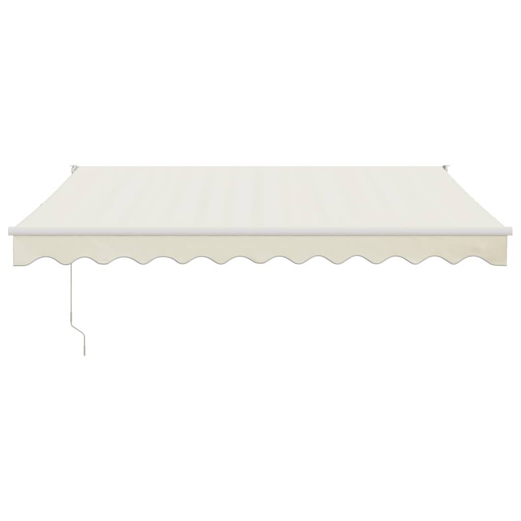 vidaXL Elektrische Markise mit Kurbel Creme 3,5x2,5 m