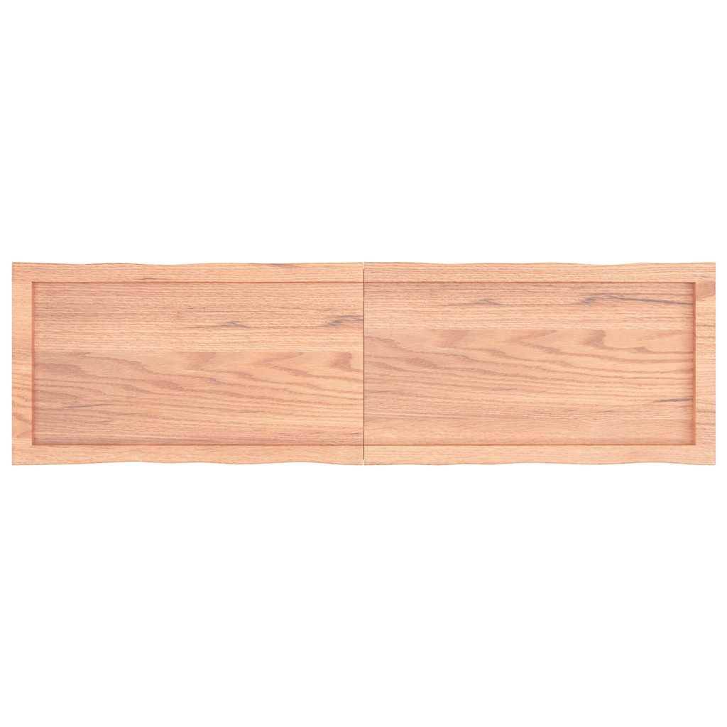 vidaXL Tischplatte 140x40x(2-4) cm Massivholz Behandelt Baumkante