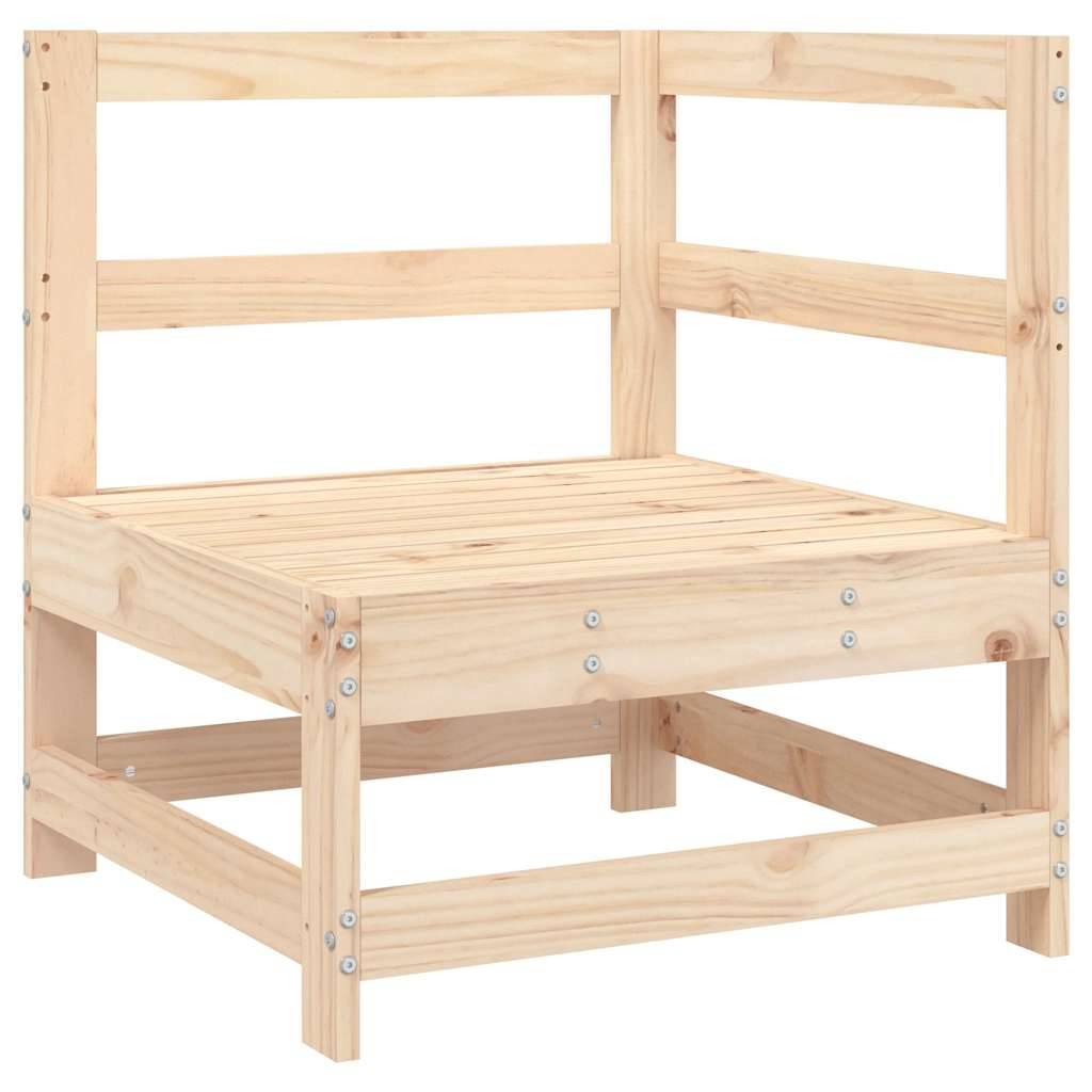 vidaXL Ecksofa mit Kissen Massivholz Kiefer