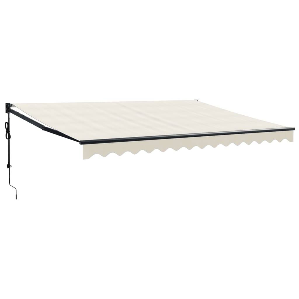 vidaXL Elektrische Markise mit Kurbel Creme 4x3 m