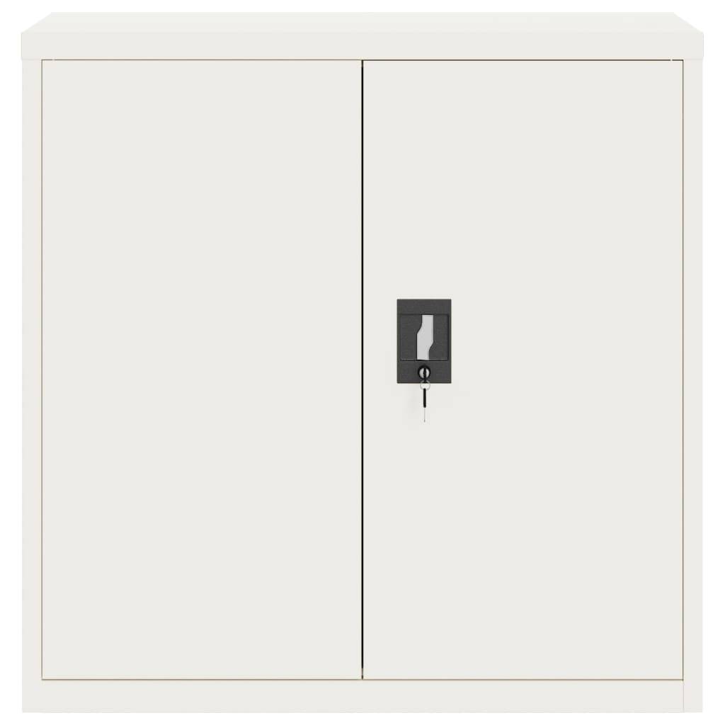 vidaXL Aktenschrank Weiß 90x40x90 cm Stahl
