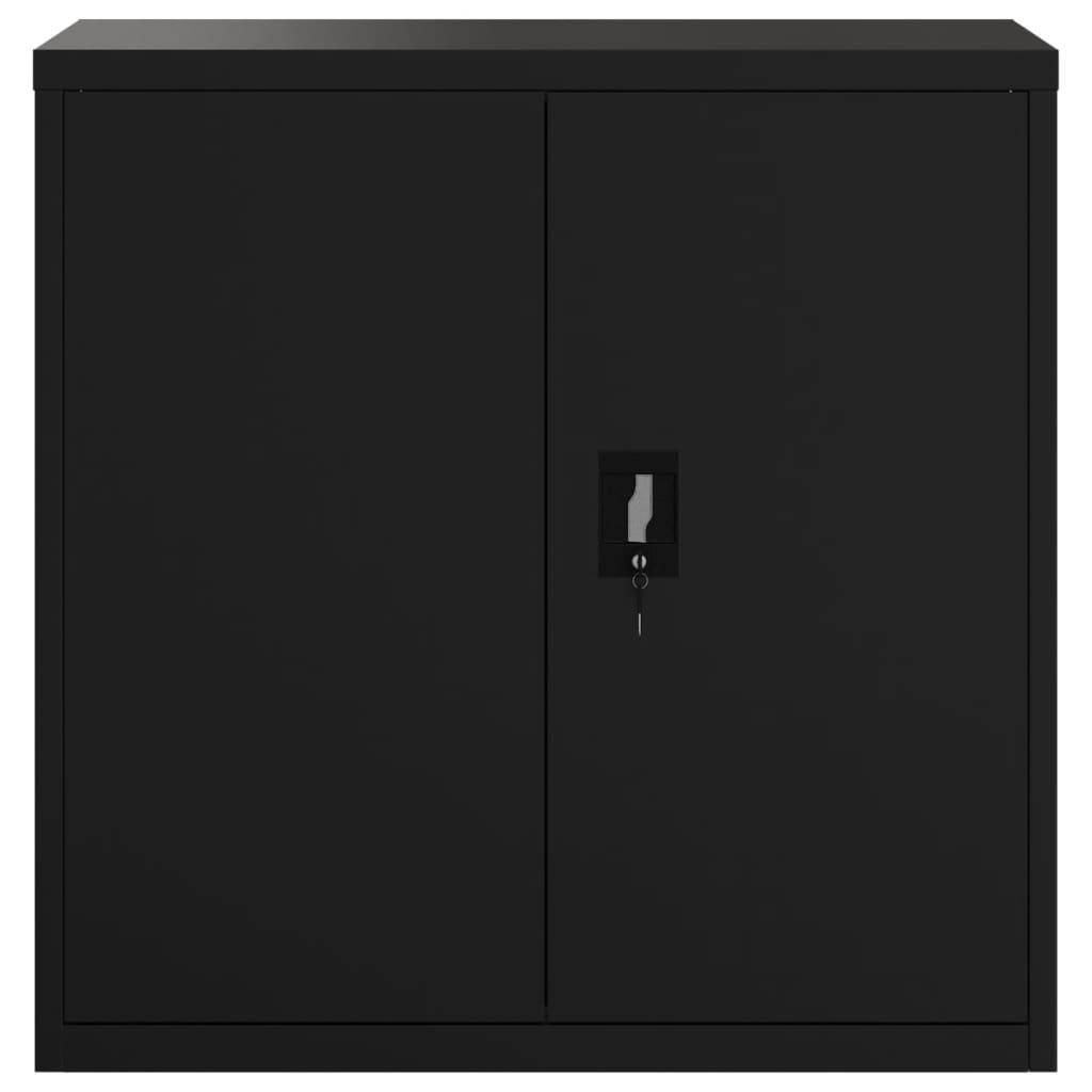 vidaXL Aktenschrank Schwarz 90x40x90 cm Stahl