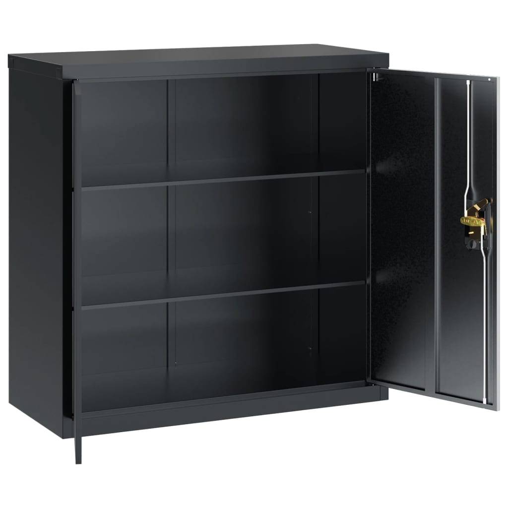 vidaXL Aktenschrank Anthrazit 90x40x90 cm Stahl