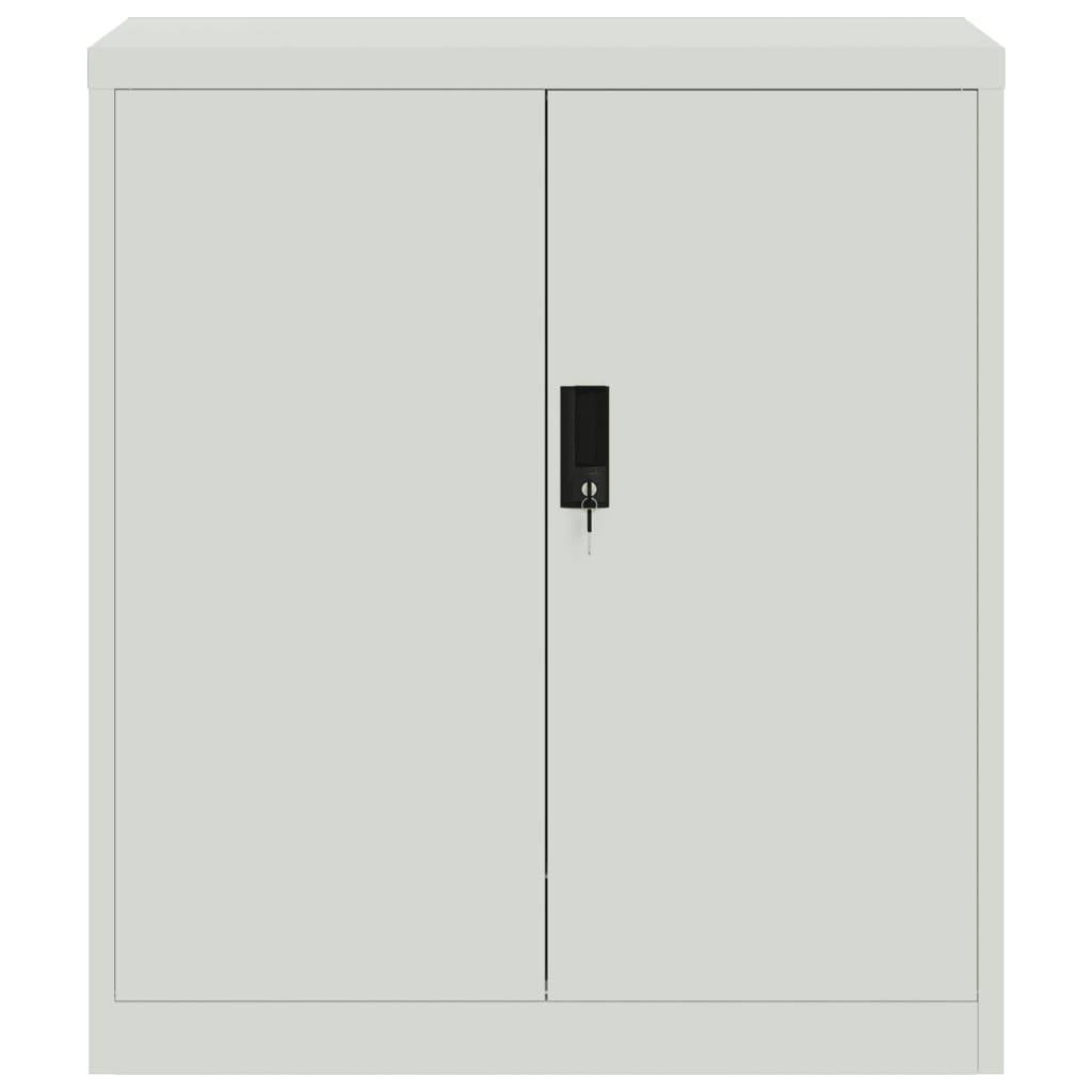 vidaXL Aktenschrank Hellgrau 79x40x90 cm Stahl