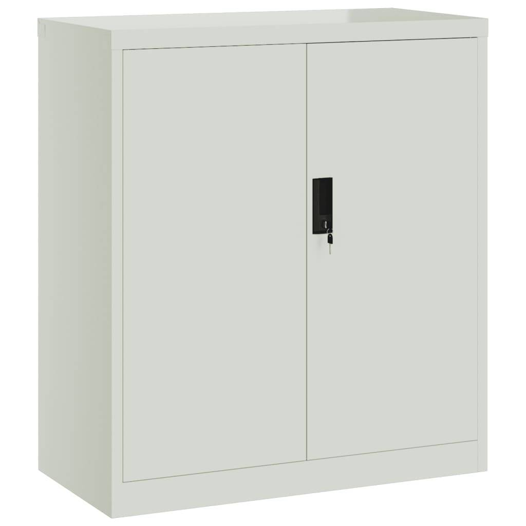 vidaXL Aktenschrank Hellgrau 79x40x90 cm Stahl