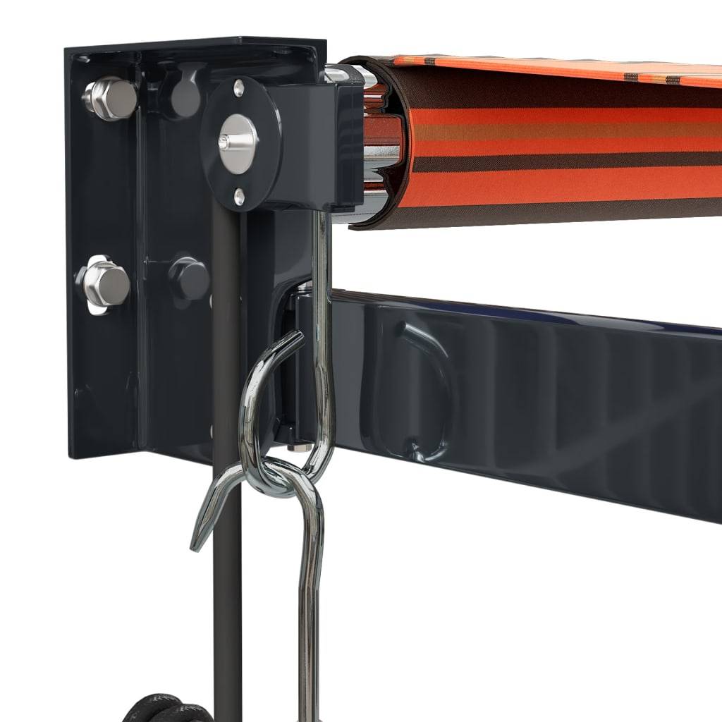 vidaXL Elektrische Markise mit Kurbel Orange und Braun 3,5x2,5 m