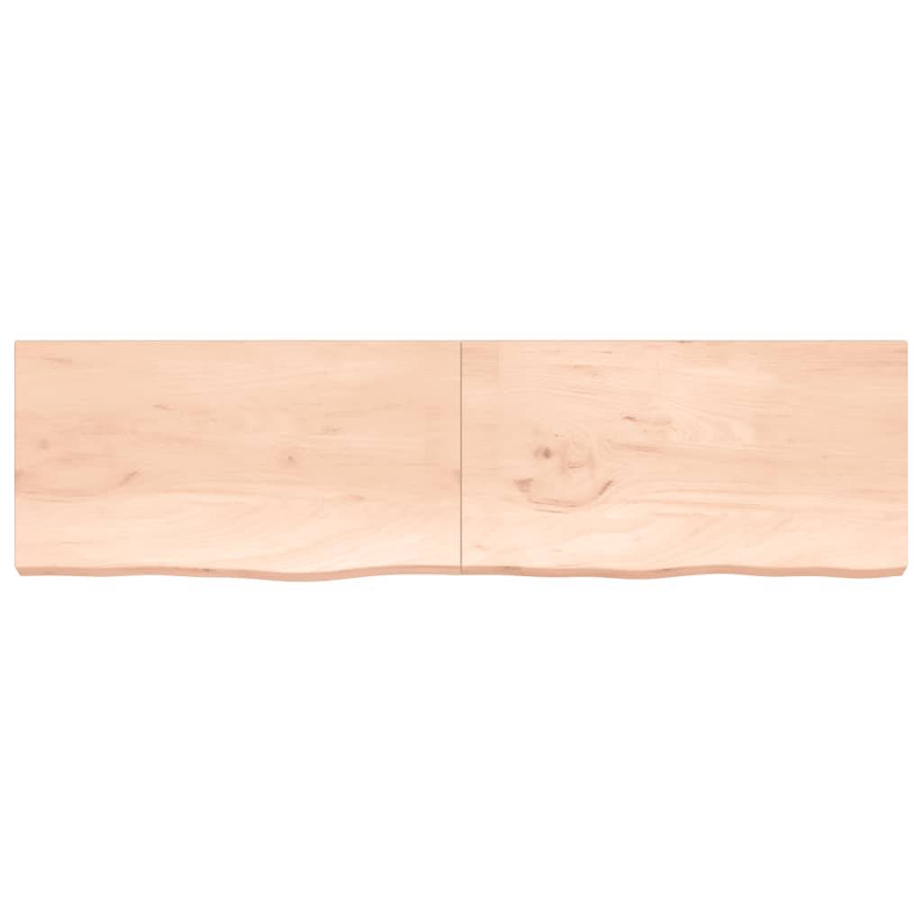 vidaXL Wandregal 220x60x(2-6) cm Massivholz Eiche Unbehandelt