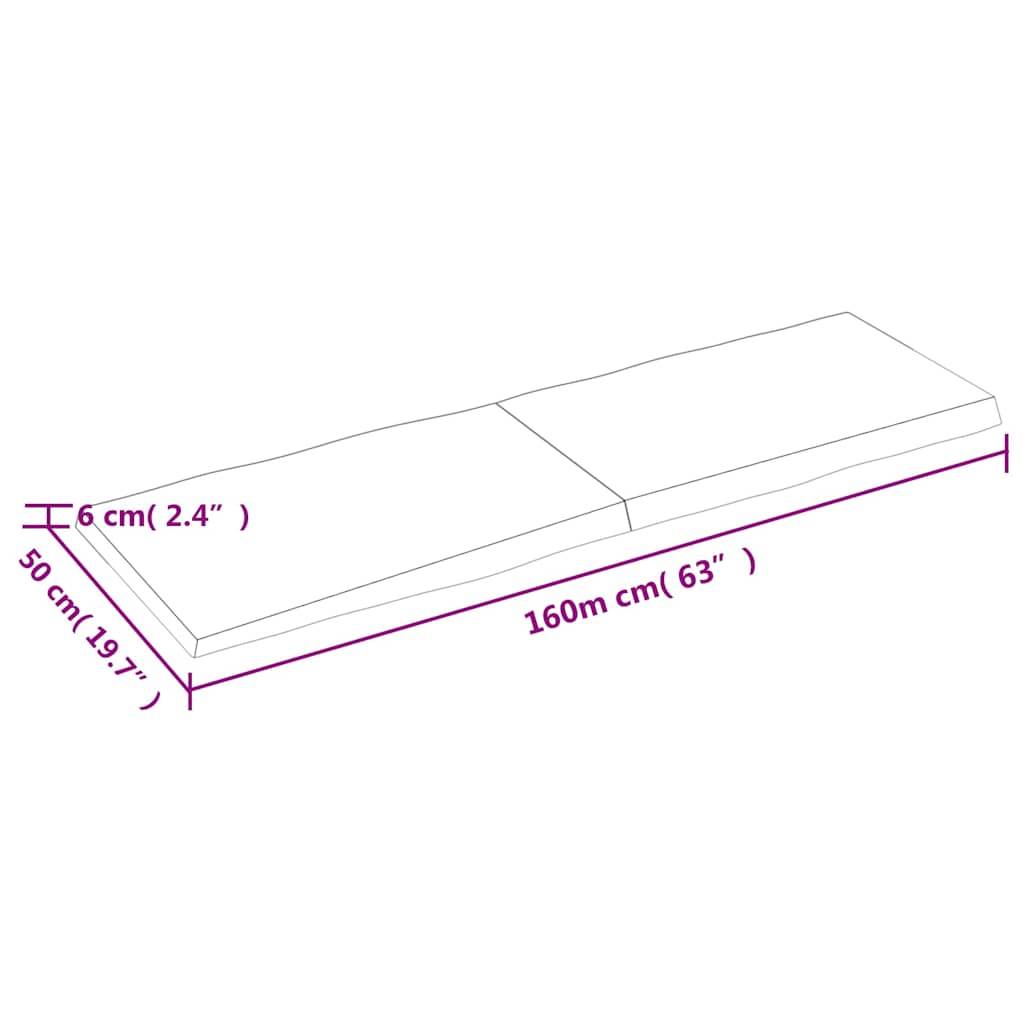 vidaXL Wandregal 40x30x(2-6) cm Massivholz Eiche Unbehandelt