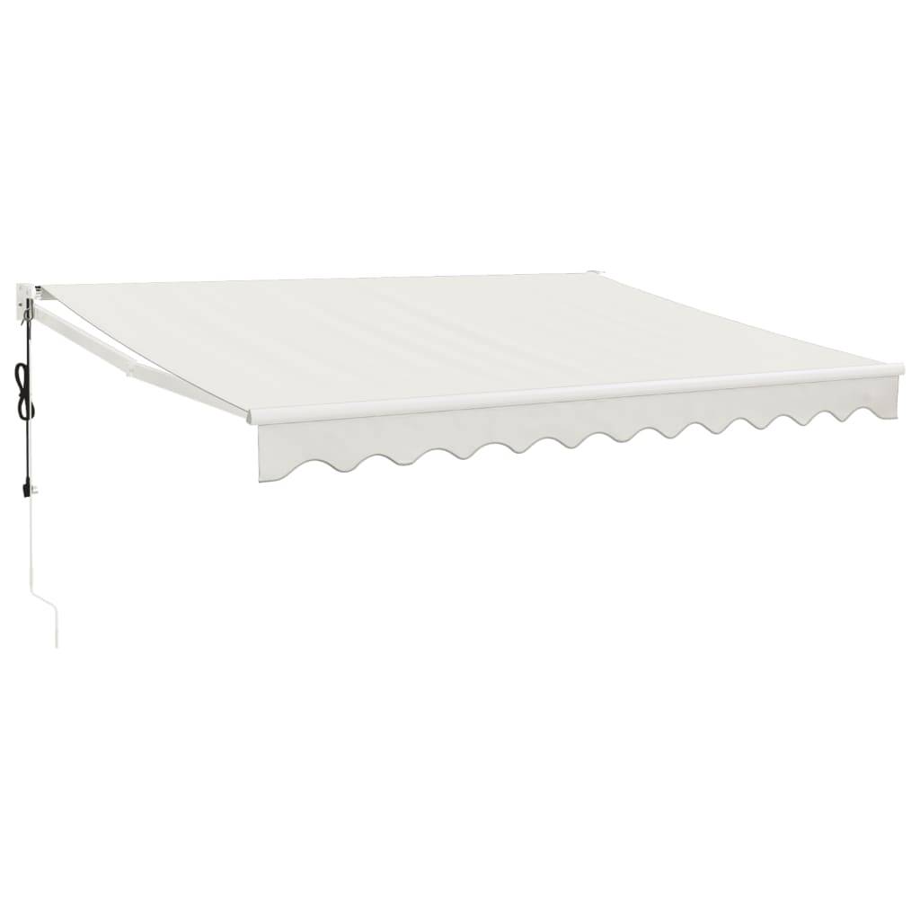 vidaXL Elektrische Markise mit Kurbel Creme 3,5x2,5 m