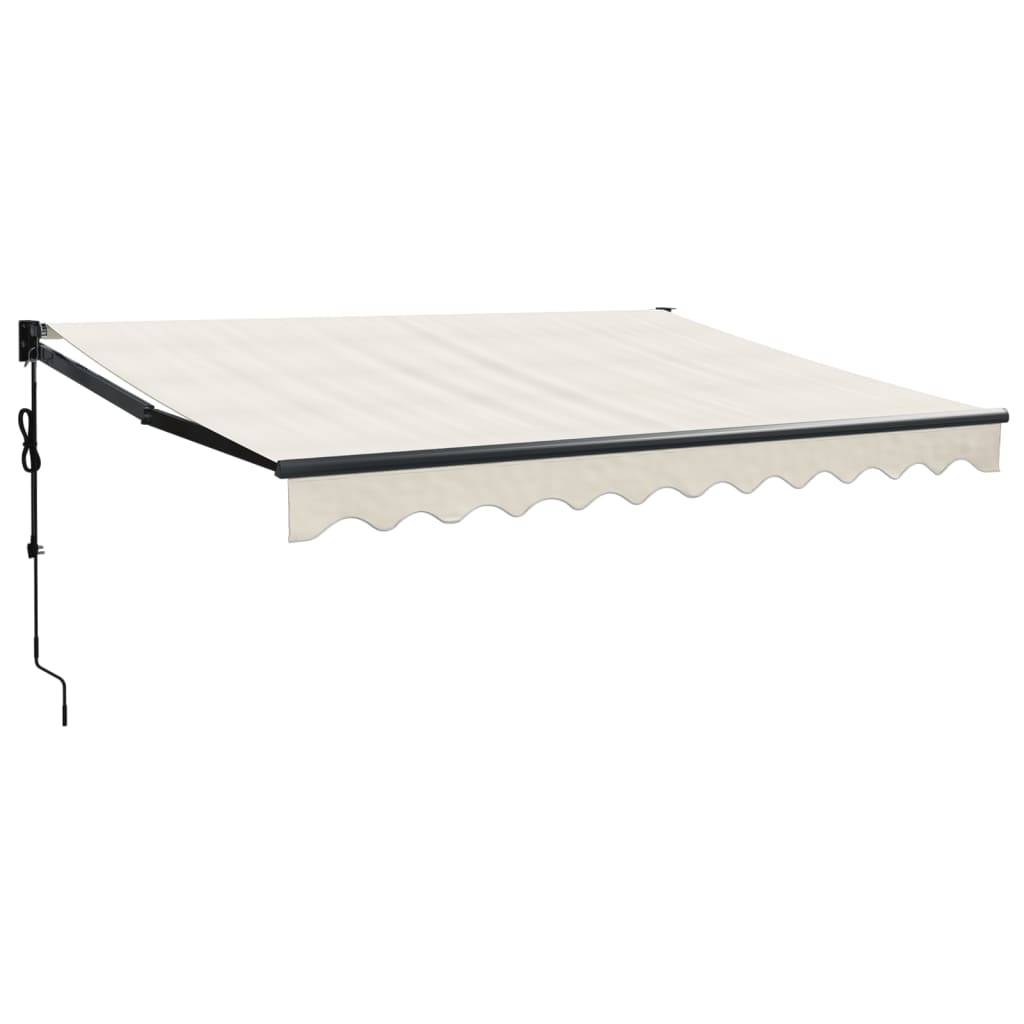 vidaXL Elektrische Markise mit Kurbel Creme 3,5x2,5 m