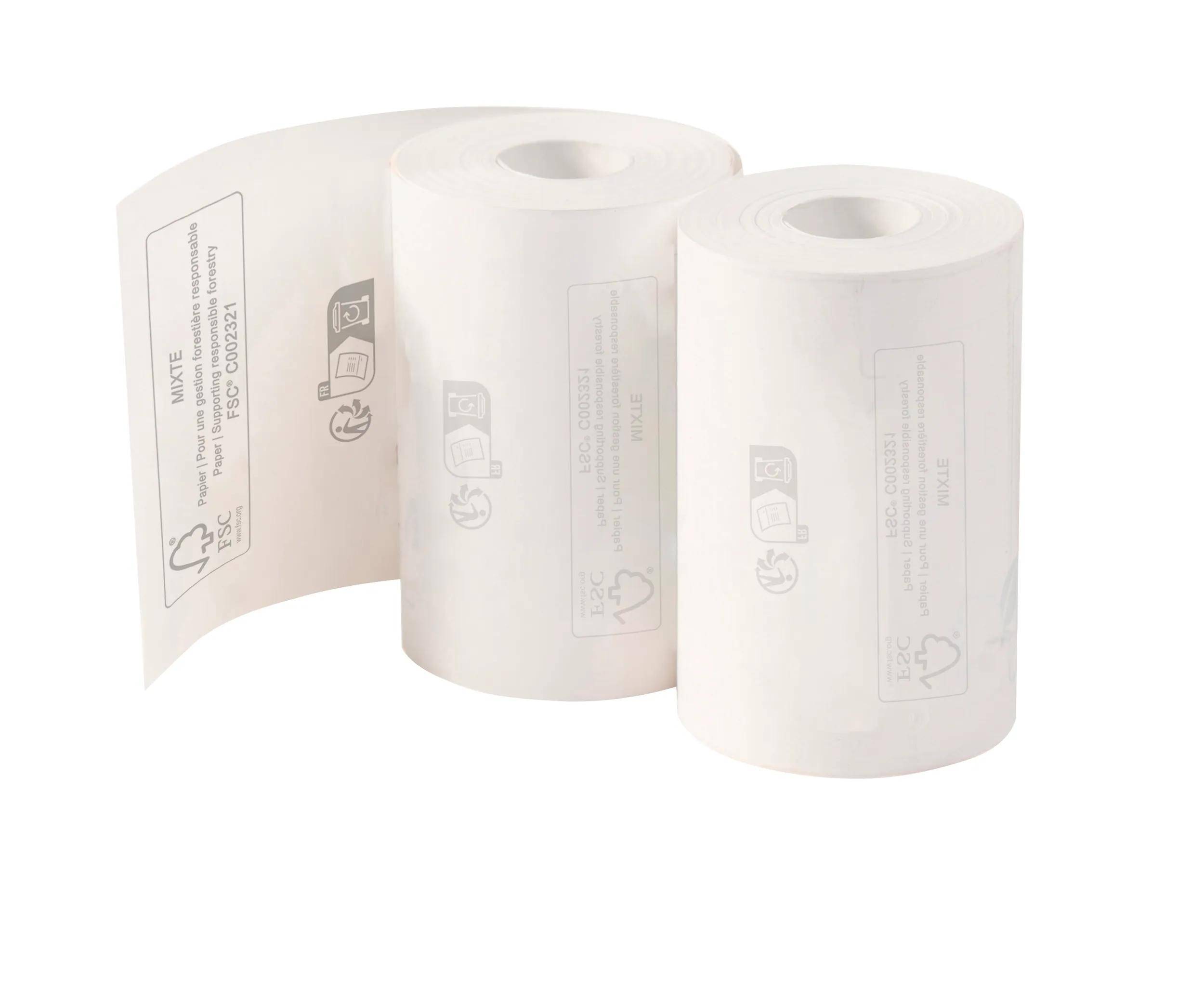Exacompta 120x Thermorolle für Kartenzahlung 1-lagig 57x40mm 18m 55g Weiß 40761E